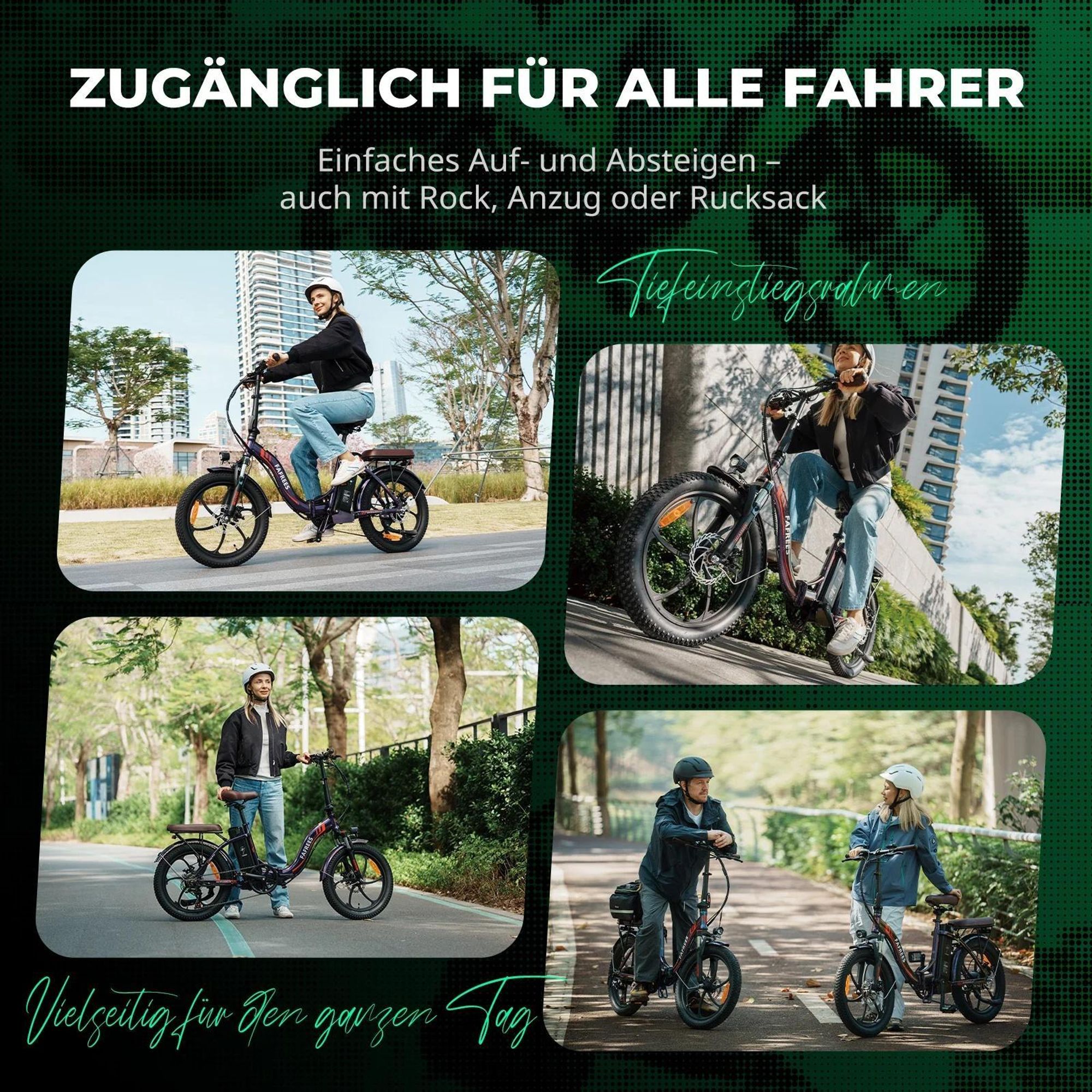 E-Bike FAFREES F20 Pro - Motor 250W Batterie 36V20Ah 20 Zoll Reifen Mechanische Scheibenbremsen - Aurorablau