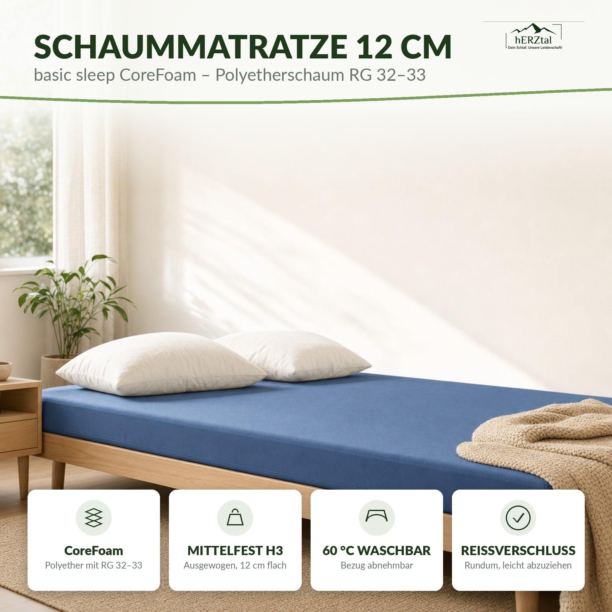 hERZtal basic sleep CoreFoam 12 cm – uebersicht