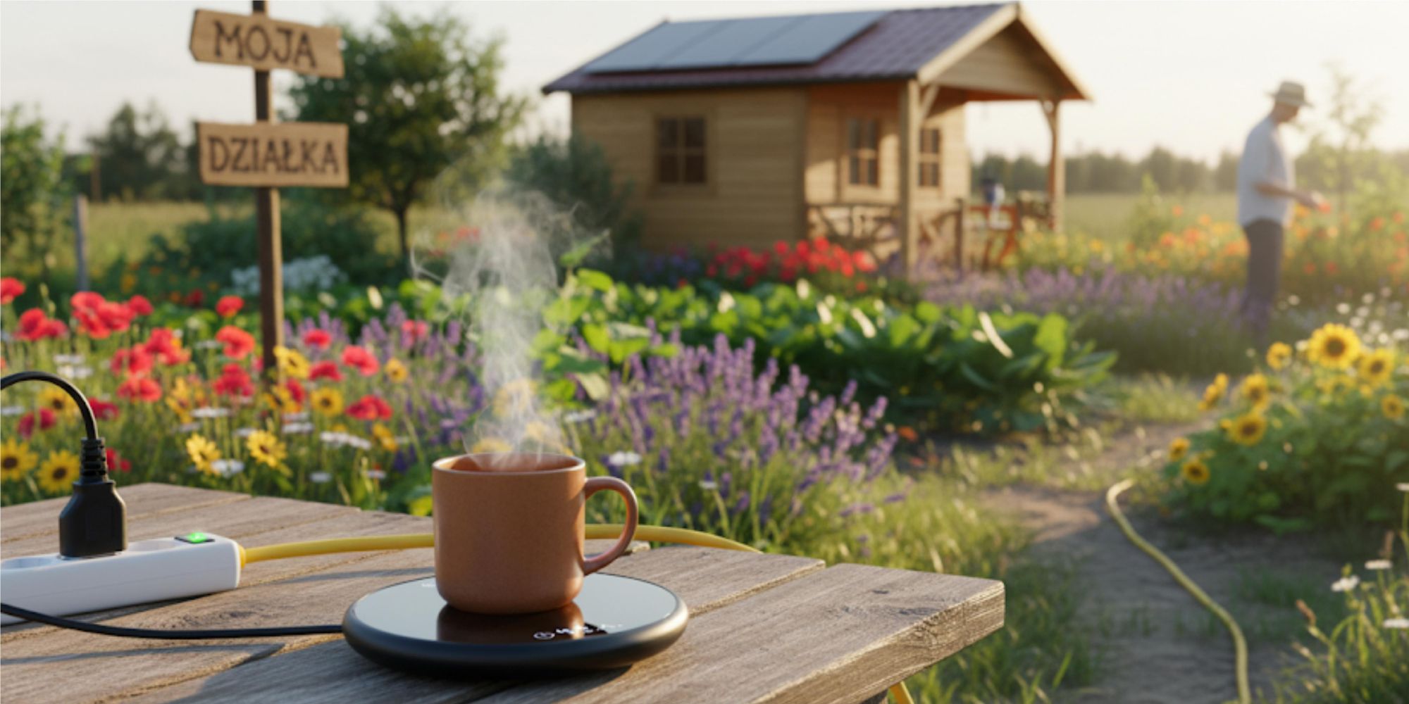 Elektrischer Tassenwärmer 18W für Kaffee & Tee, Getränkewärmer mit LCD-Touch & Abschaltautomatik, Glas-Heizplatte 40-60°C, EVI TECH HeatSpot Geschenk