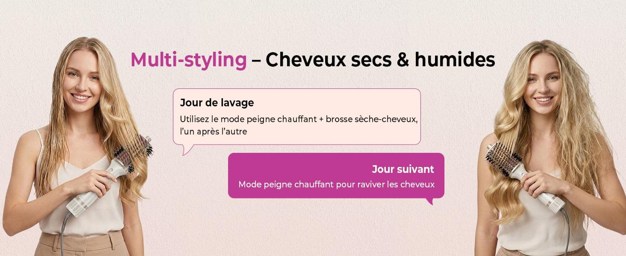 GOMYTH V1 – La brosse de coiffage 5-en-1 pour des résultats professionnels, directement chez vous