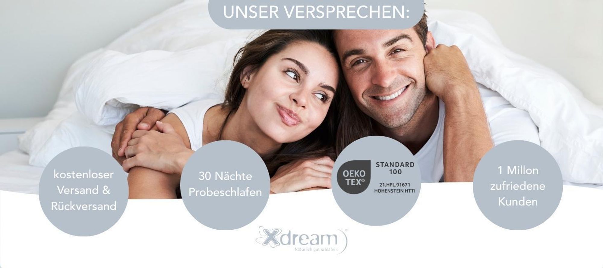 Ergonomischer Viscoschaum Topper | 200 x 200 | für alle Matratzen | XDREAM Pure Matratzenauflage