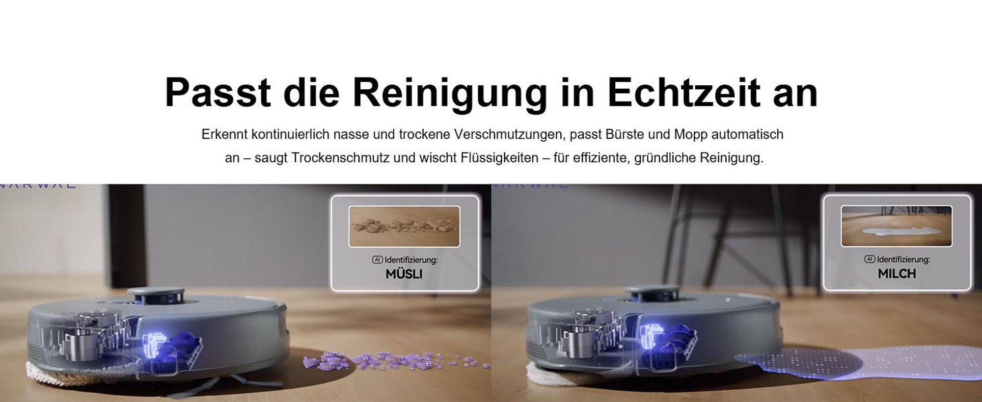 NARWAL Freo Z10 Ultra, Staubbeutel, Grau, Rund, LED, Staubbeutel, Kunststoff