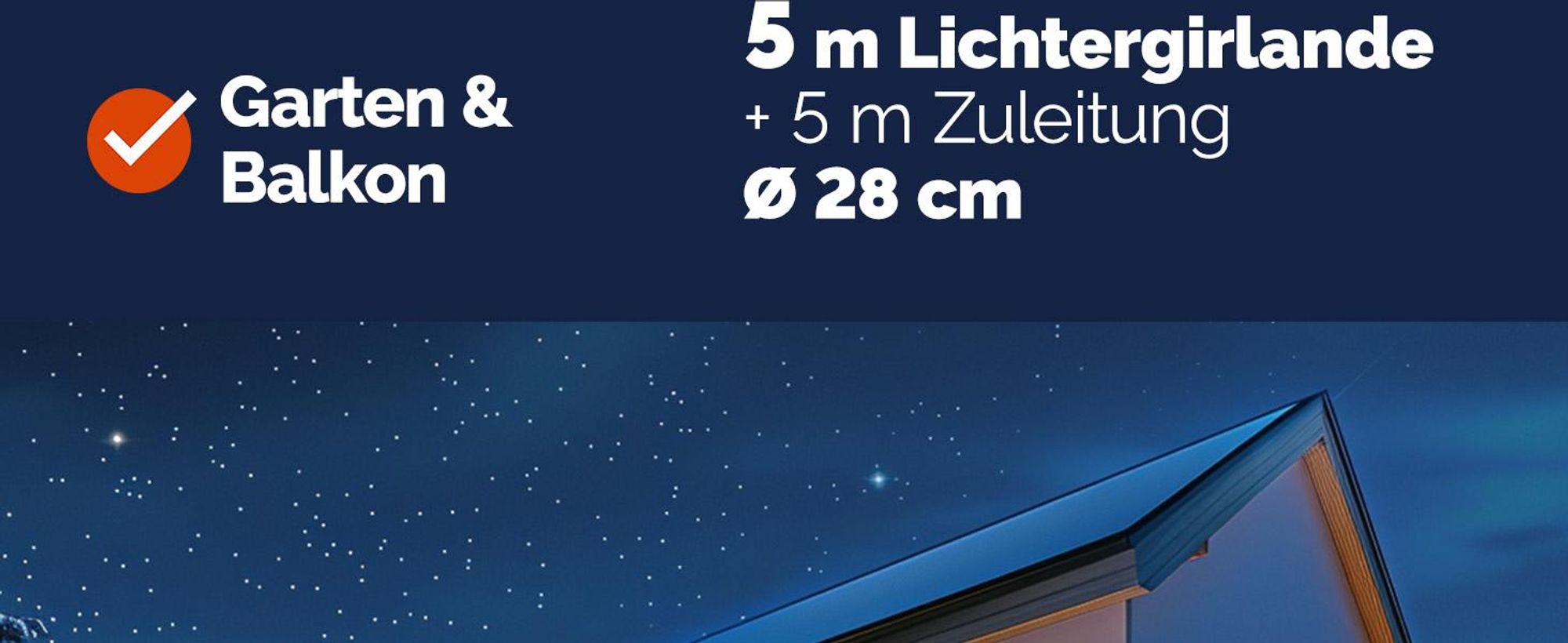 CASARIA Weihnachtsgirlande mit Beleuchtung 5m 100 LEDs