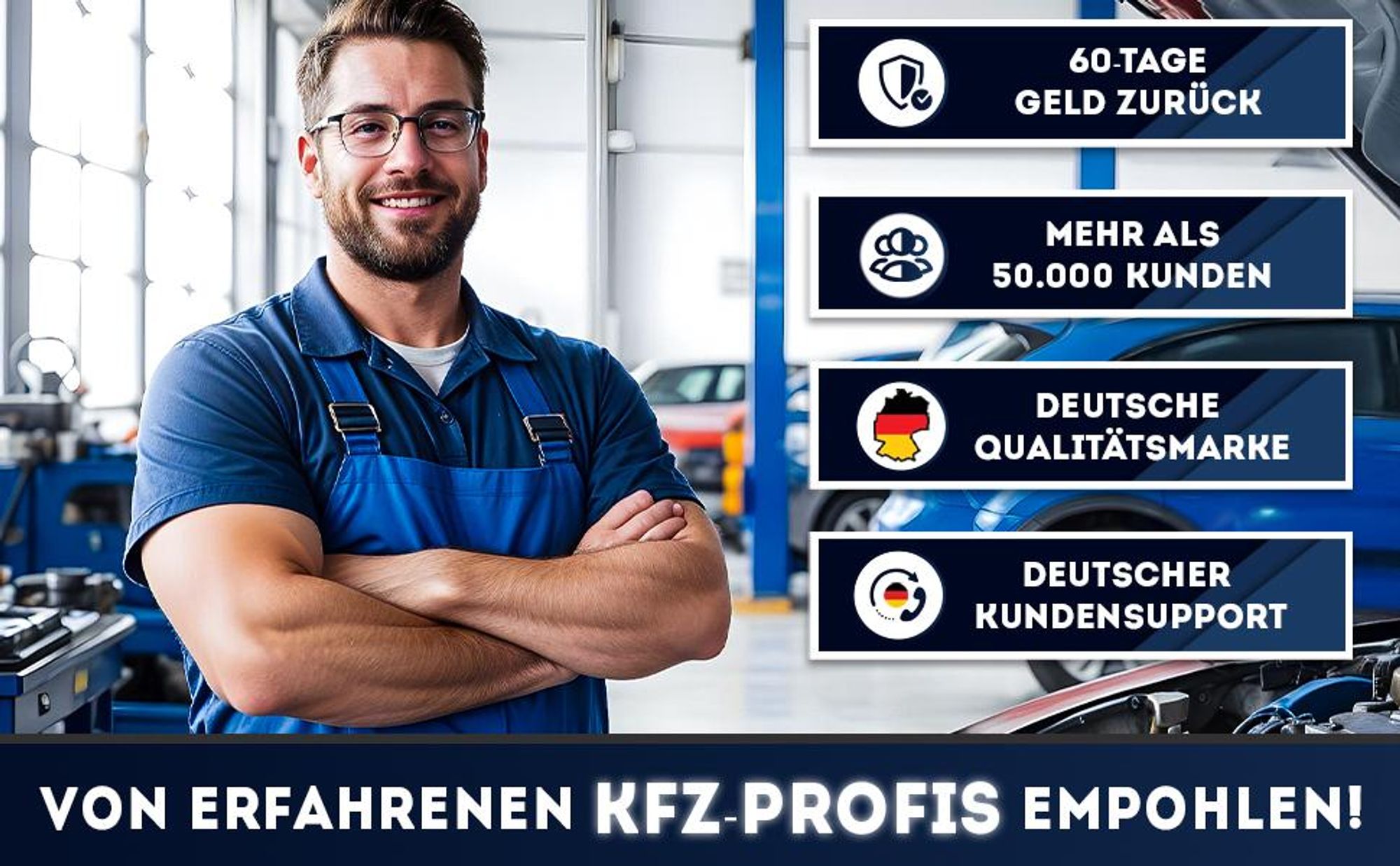 WERKTHOR KFZ Auffahrrampe PKW - [2er Set] Auffahrrampen für maximalen Halt [<5t] - Hochbelastbare Rampe Auto - 2x Auto Rampen