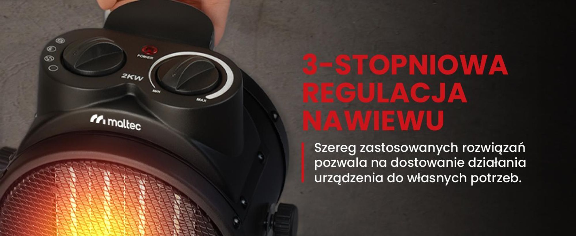 Nagrzewnica elektryczna promiennik z termowentylatorem