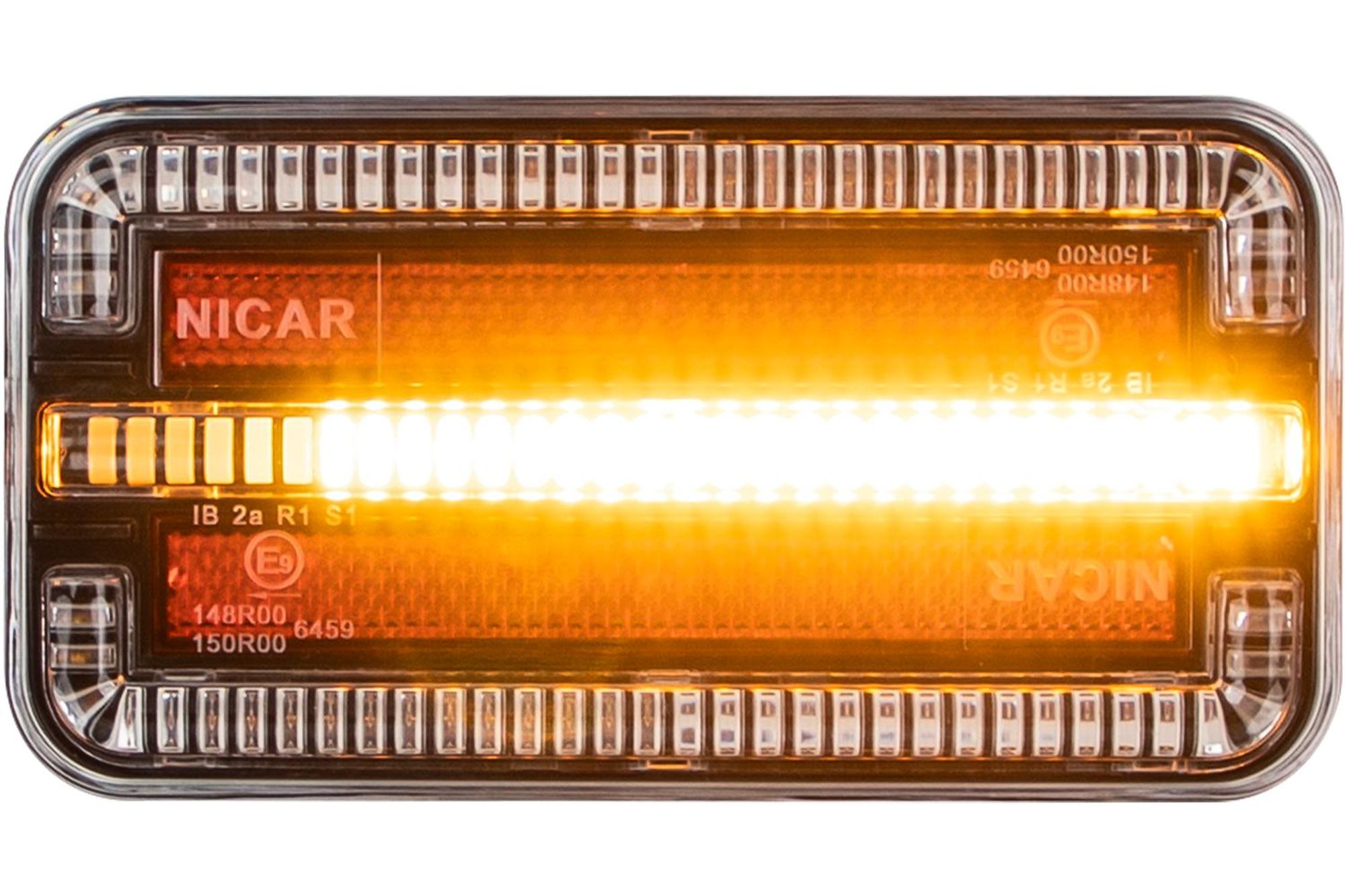 Rückleuchten mit integrierten Magneten, 3 Funktionen, 12/24V, 12 m.
