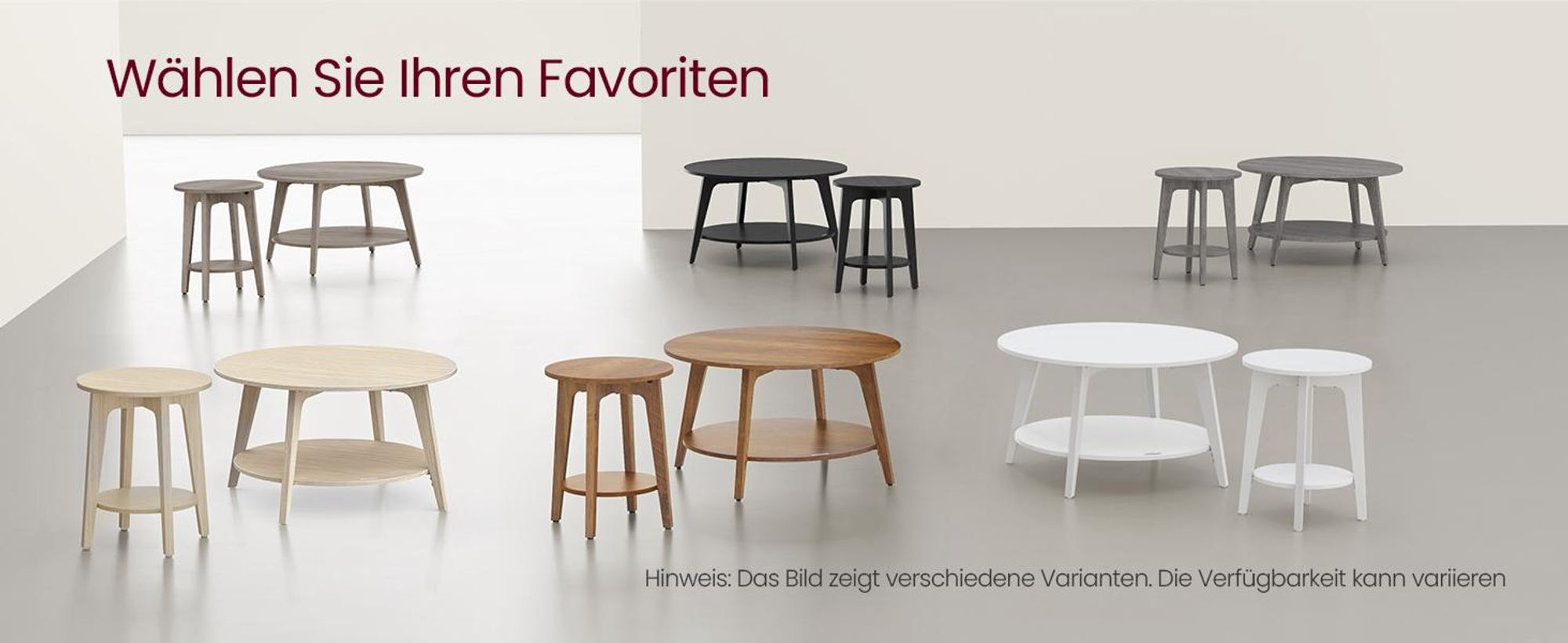 VASAGLE Beistelltisch, rund, mit unterer Ablagel, modern, 40 x 50 cm, weiß