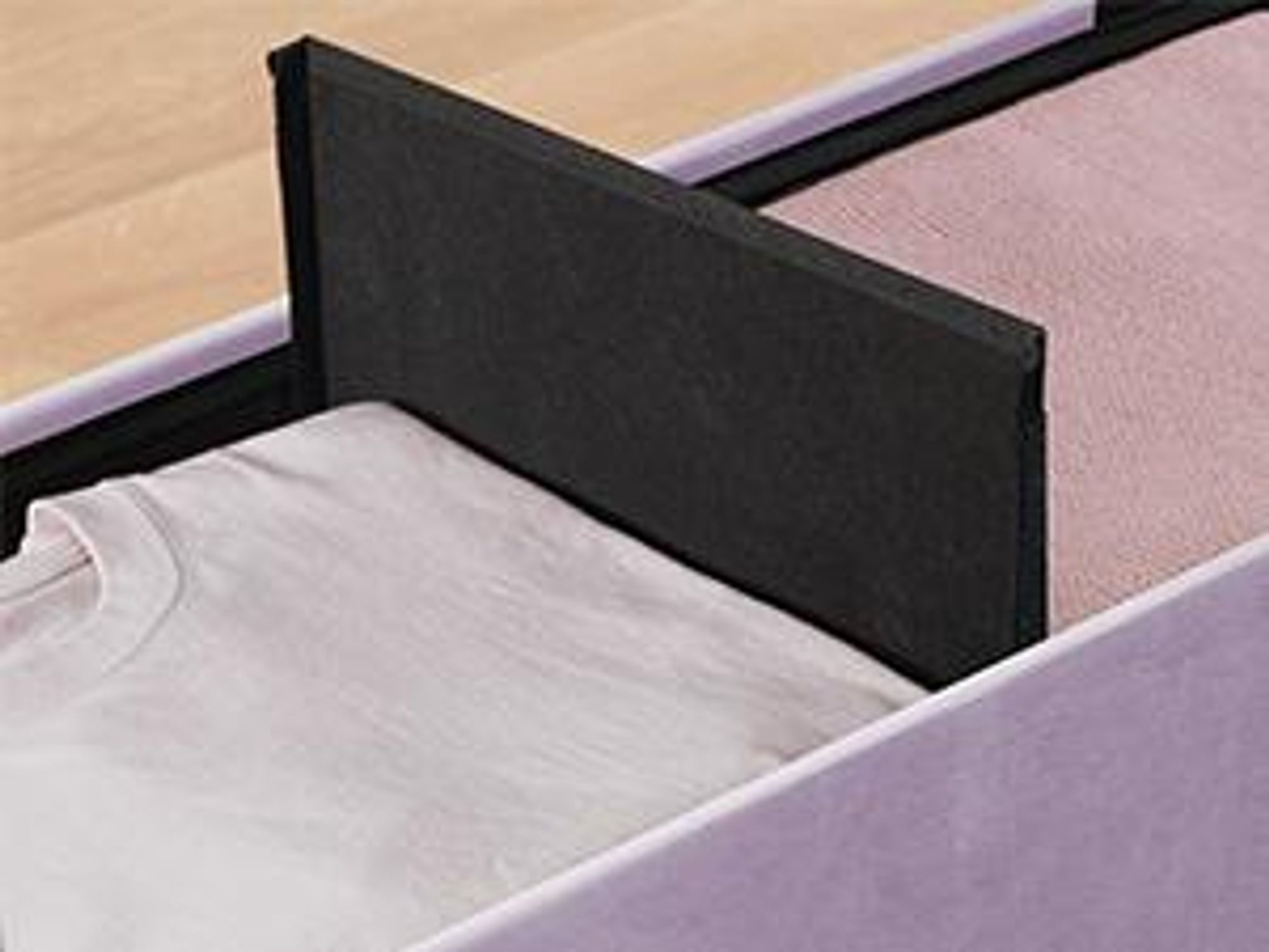 SONGMICS Sitzbank mit Stauraum, klappbare Sitztruhe, 2 extra Aufbewahrungsboxen, 38 x 110 x 38 cm, bis 300 kg belastbar, lavendellila