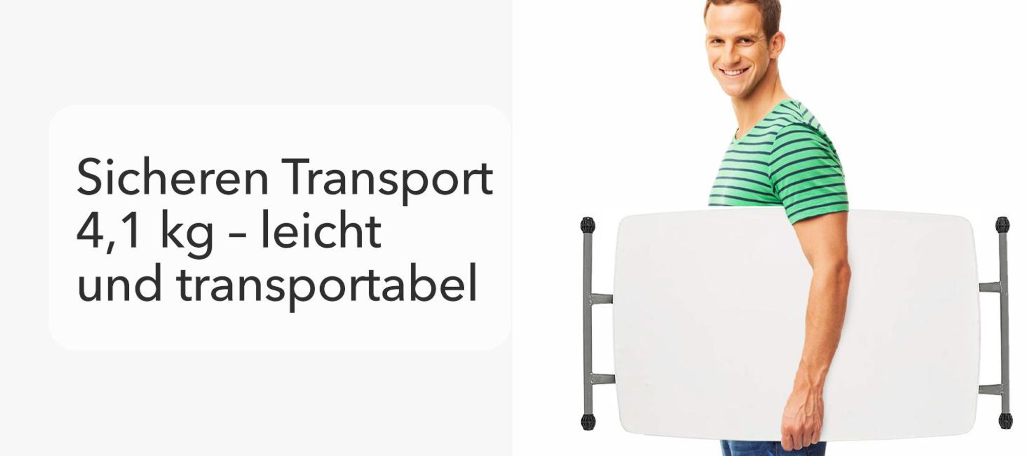 Klapptisch Nara Vielseitig, Stabil und Platzsparend für Jeden Anlass 75,5 x 49 cm