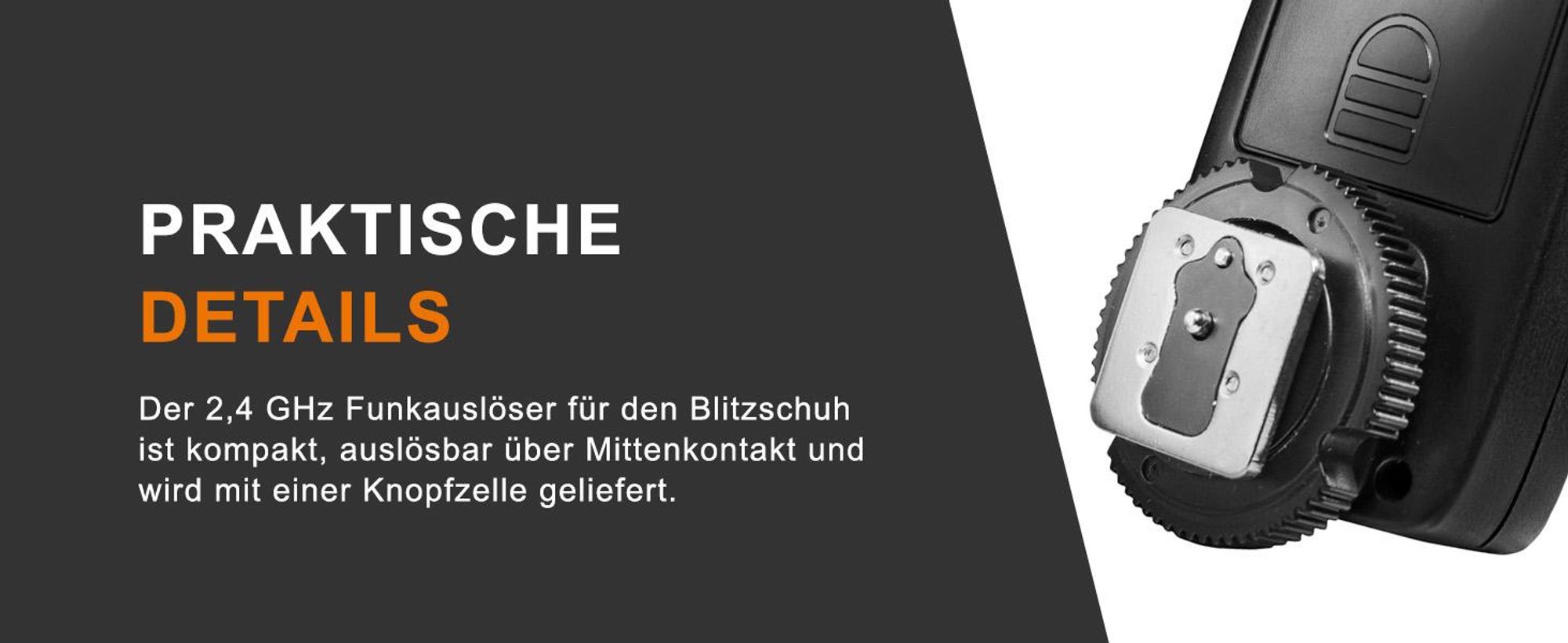 Walimex pro VE & VC & Newcomer Studioblitz Auslöser - Kabellose Fernsteuerung bis zu 30 m, Blitzauslöser mit 16 Kanäle, 4 Gruppen, 1/160 Sek. Synchronisation - Perfekt für schnelle Bewegungen