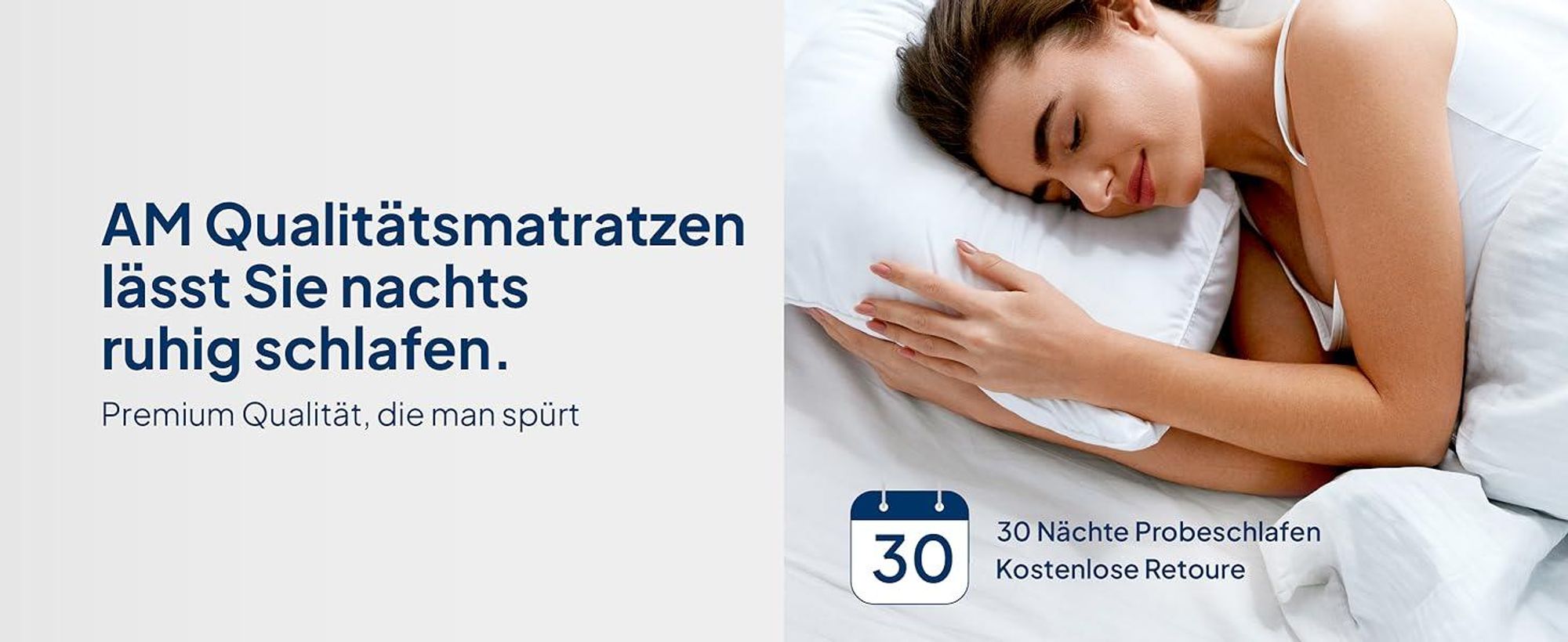 AM Qualitätsmatratzen | Premium Gelschaum-Taschenfederkernmatratze - 160x200 cm - H3 - 1000 Federn