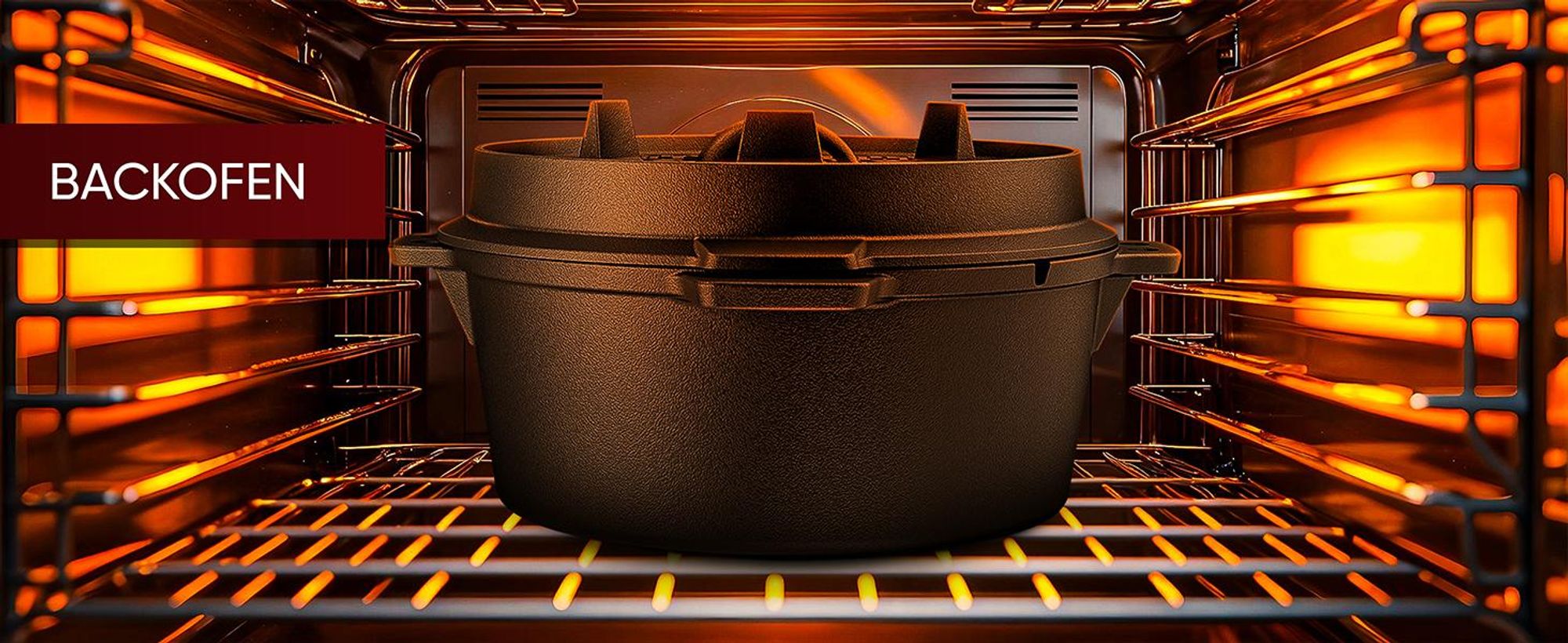 Dutch Oven im Ofen – perfekt zum Schmoren, Backen & Garen bei gleichmäßiger Hitze.