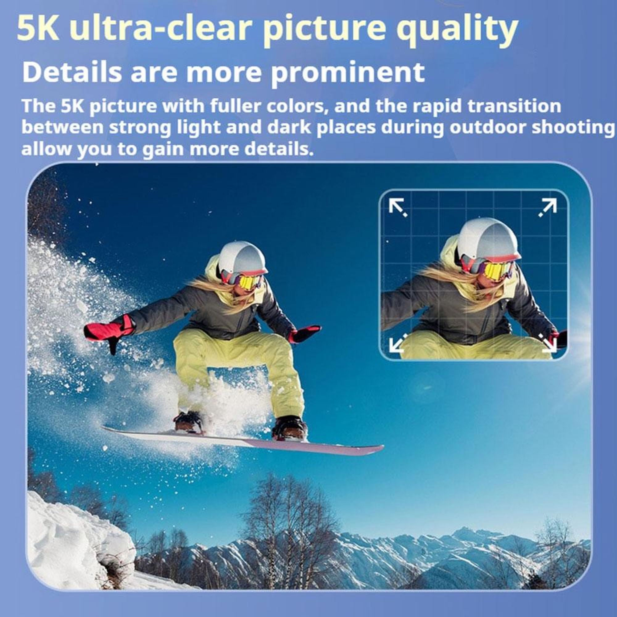 5K Action-Kamera Pro – Sportkamera mit WLAN-Fernbedienung und EIS-Videoaufzeichnung