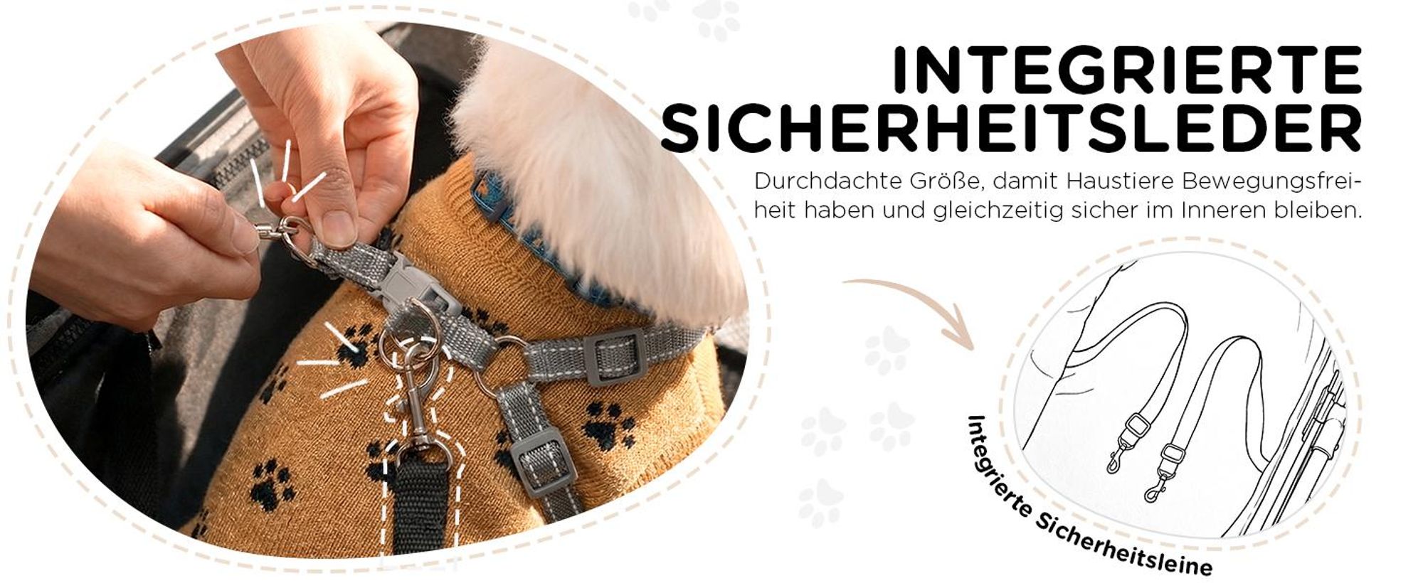 COMHOMA Hundebuggy klappbar bis 25KG, 360°schwenkbares EVA-Vorderrad und Hinterradbremsen, 4-in-1 Hundewagen, Faltbar Katzenwagen Gold