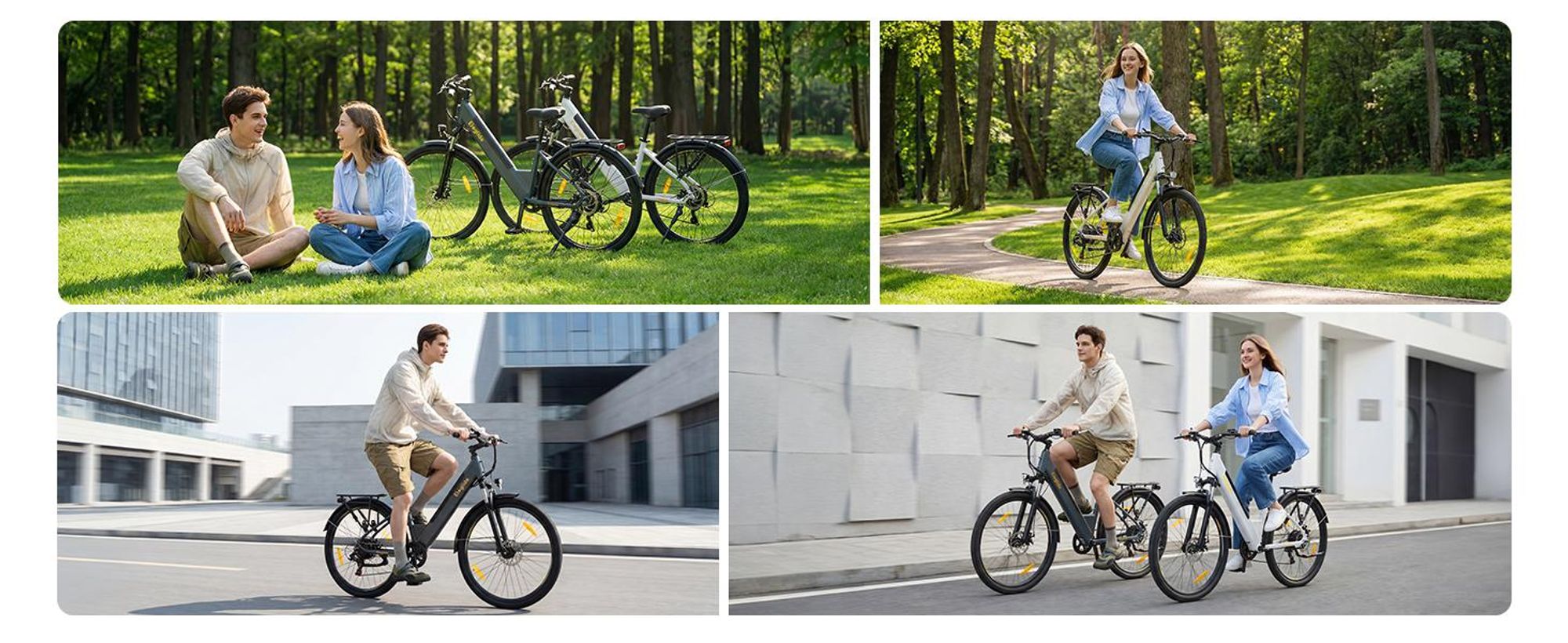 Eleglide T1 ST City E-Bike Pedelec 250W 100km Reichweite Shimano 7-Gang Tiefeinsteiger 27,5" USB Licht Gepäckträger