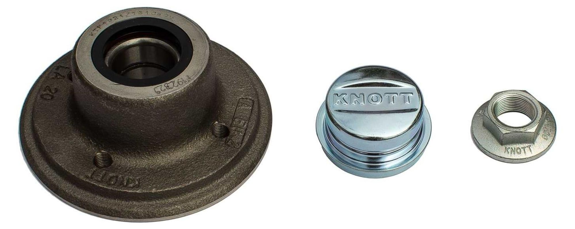 KNOTT Radlager-Set 100x4 Radnabe für ungebremste Anhänger VG7 und VG10
