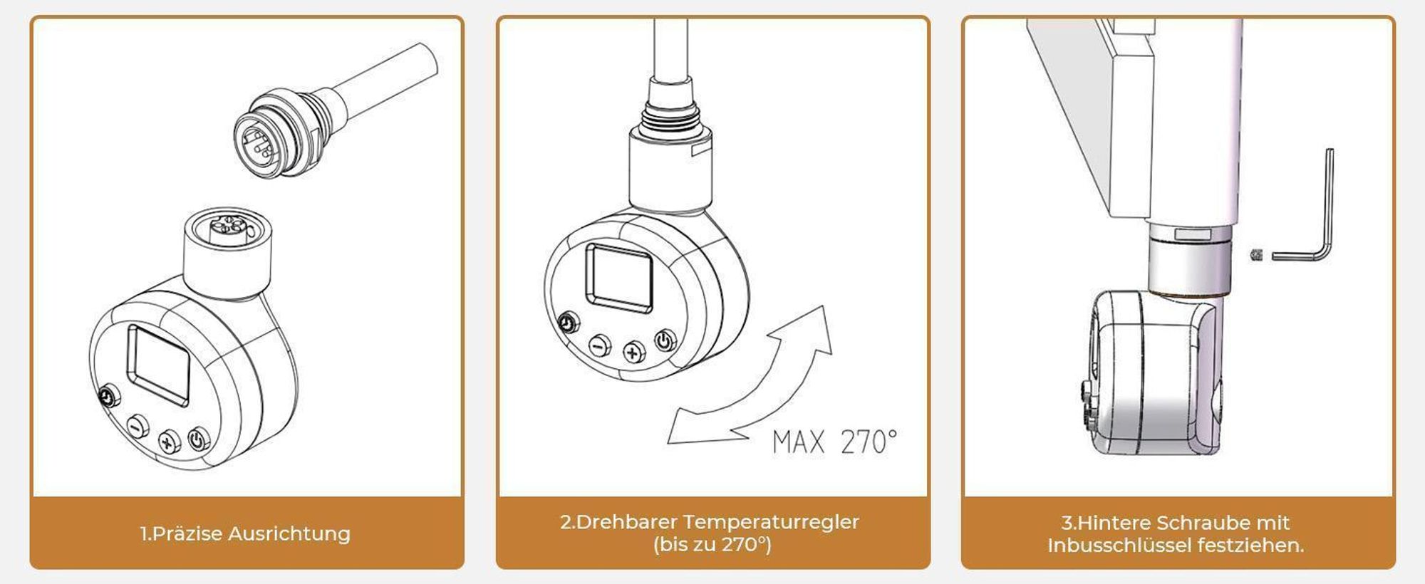 S'AFIELINA 1041×600mm Handtuchheizkörper Elektrisch, Badheizkörper Elektrisch mit Thermostat, WiFi, programmierbarem Timer, LCD-Anzeige, 600 W, Weiß