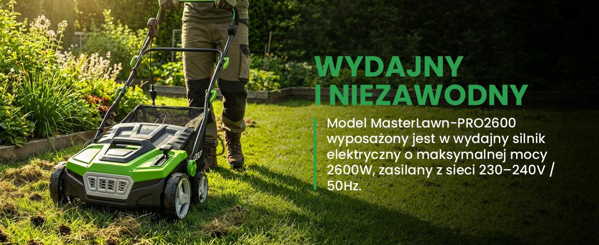 Elektryczny wertykulator kultywator areator do trawnika MalTec usuwanie mchu szerokość 38 cm 5 stopni wysokości pracy