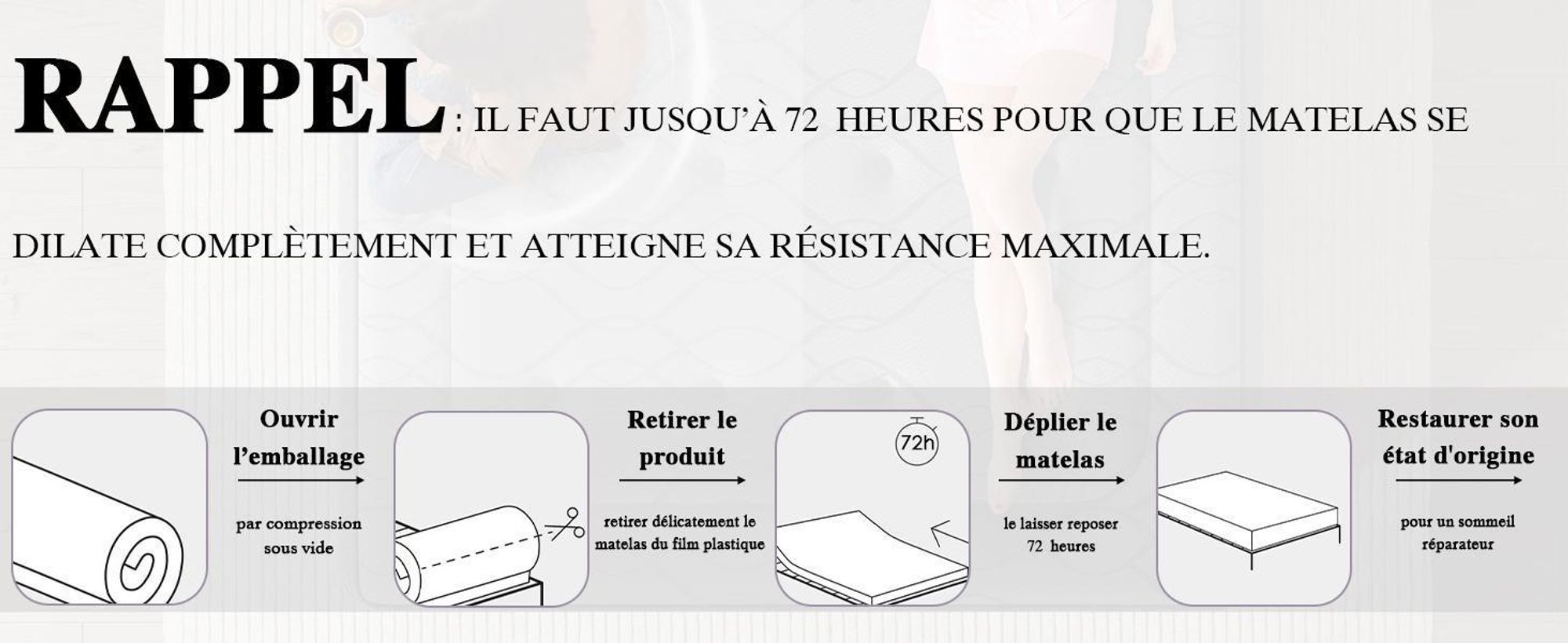 DEWINNER Matelas 140x200 cm, Hauteur 28 cm, Matelas Silencieux d'épaisseur Moyenne, Mousse à Mémoire de Forme Hybride, Ressorts Ensachés Individuels