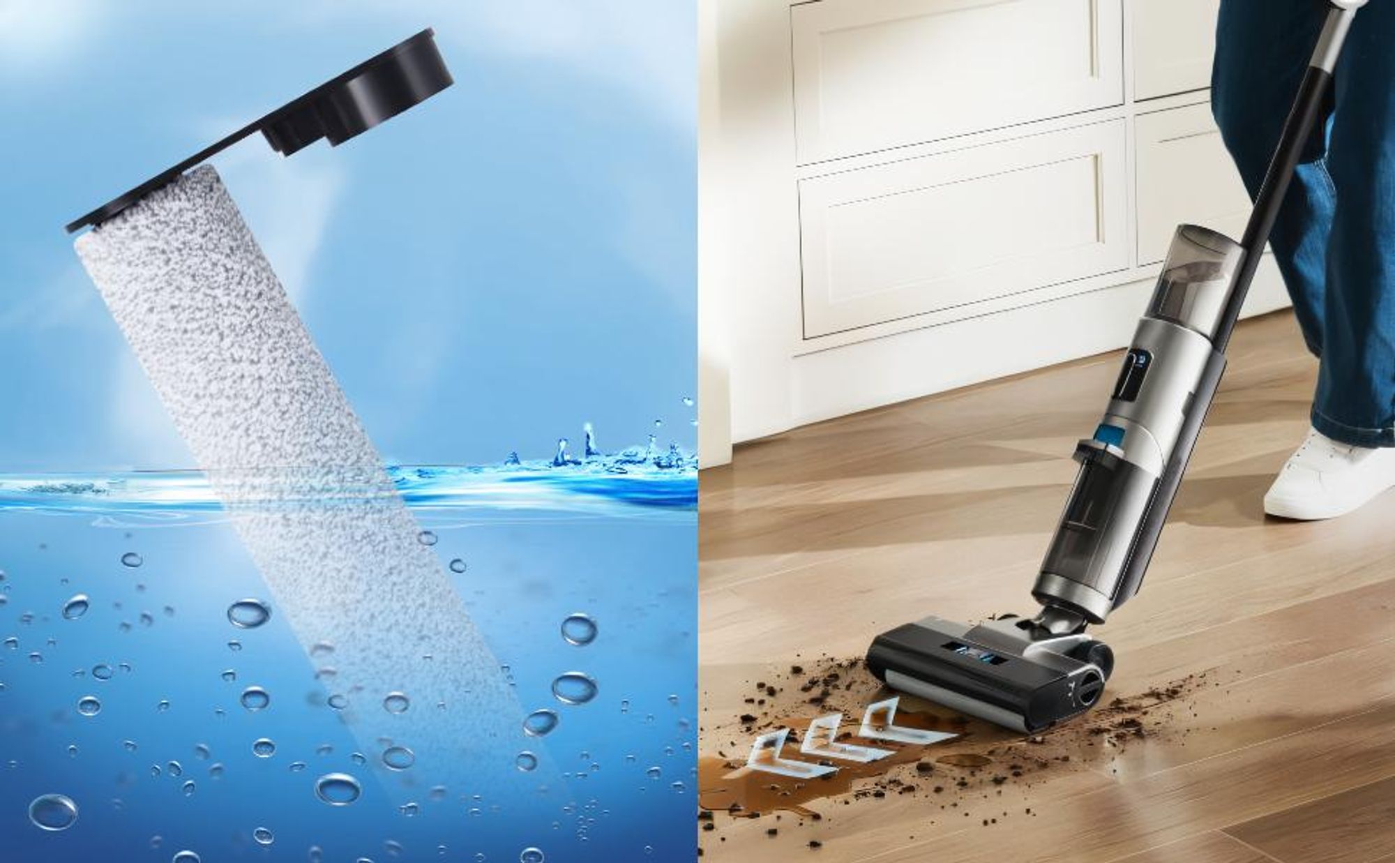 Bürste Zubehörset für EUREKA NEW430, für JONR ED12 Nass- und Trockensauger Zubehör, 2 Bürstenrollen + 3 HEPA-Filter + 1 Reinigungsbürste