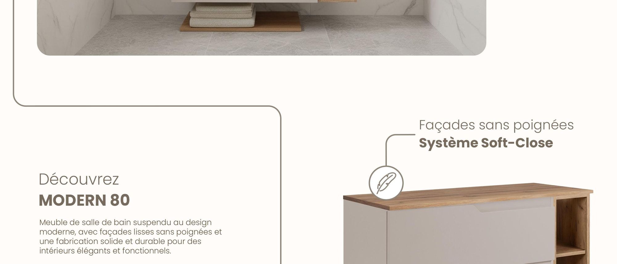 RODAN, meuble de salle de bain, armoire moderne, meuble sous vasque, meuble sous lavabo