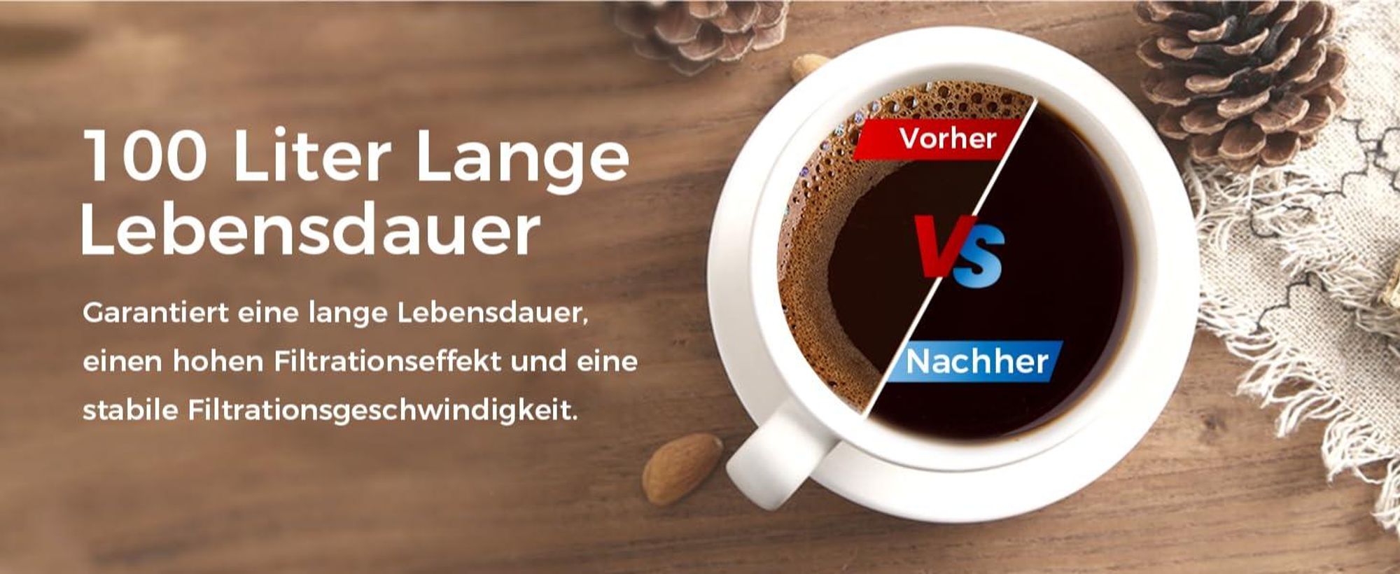 Waterdrop Ersatzwasserfilter für 71312 Blue, Kompatibel mit die GIGA®, ENA® Micro, IMPRESSA®-Serie, SÜD (4 Stücke)