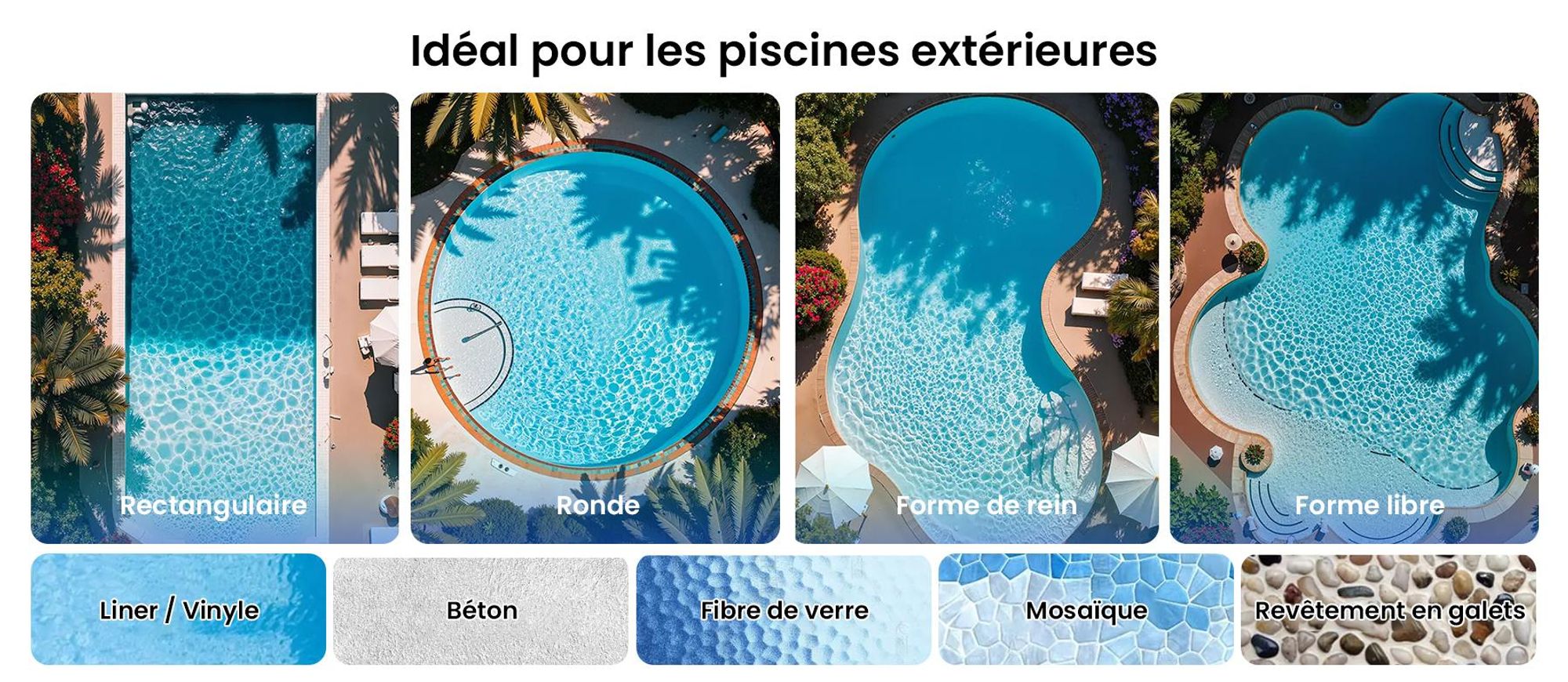 Robot de piscine WYBOT S3 : cartographie 3D, vision par IA, alimentation solaire/CC, réservoir de 10 litres à vidange automatique,via application