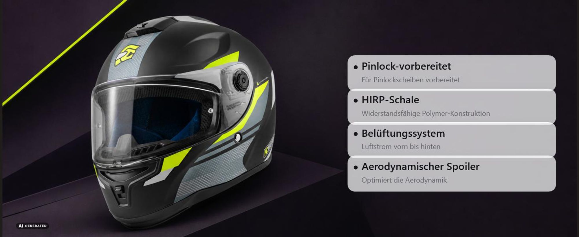 FC-Moto FF114B Zeron Helm, schwarz matt/grau/weiß, M