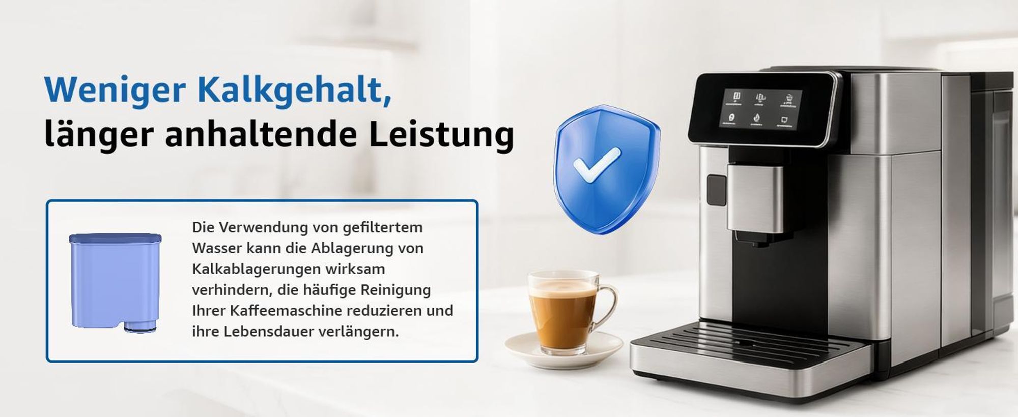 Maxblue Ersatzwasserfilter Kompatibel für Philips® AquaClean® CA6903/10 CA6903/22 CA6903 Kalkfilter (4)