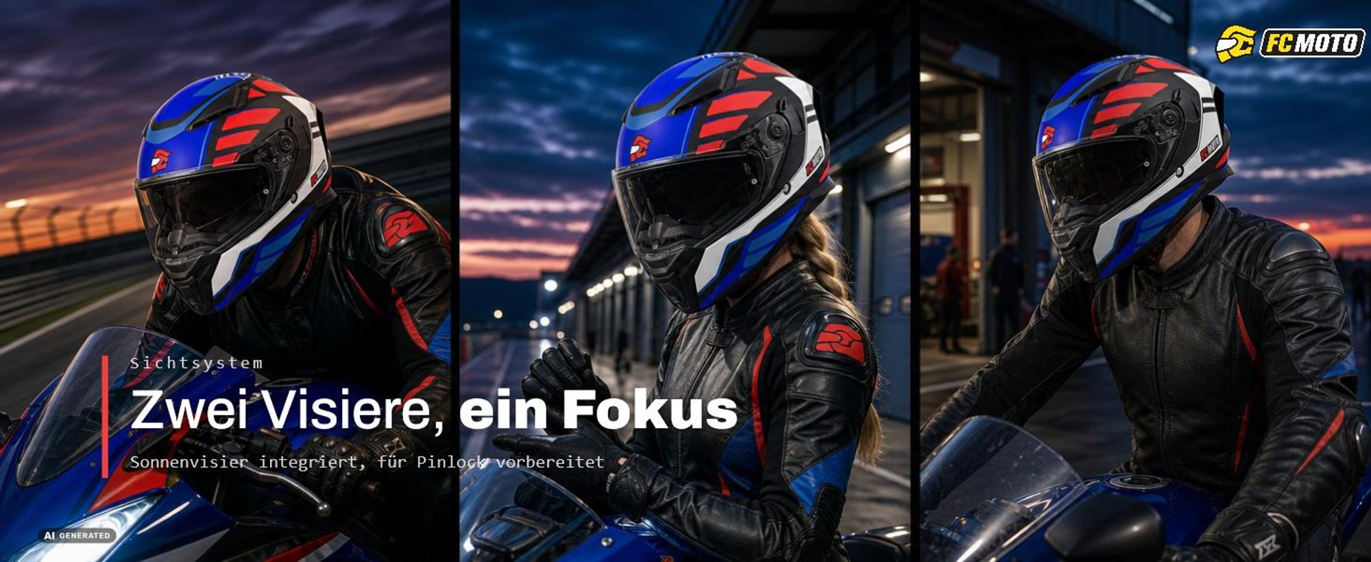 FC-Moto FF130SV Cavion Helm, schwarz matt/gold, L