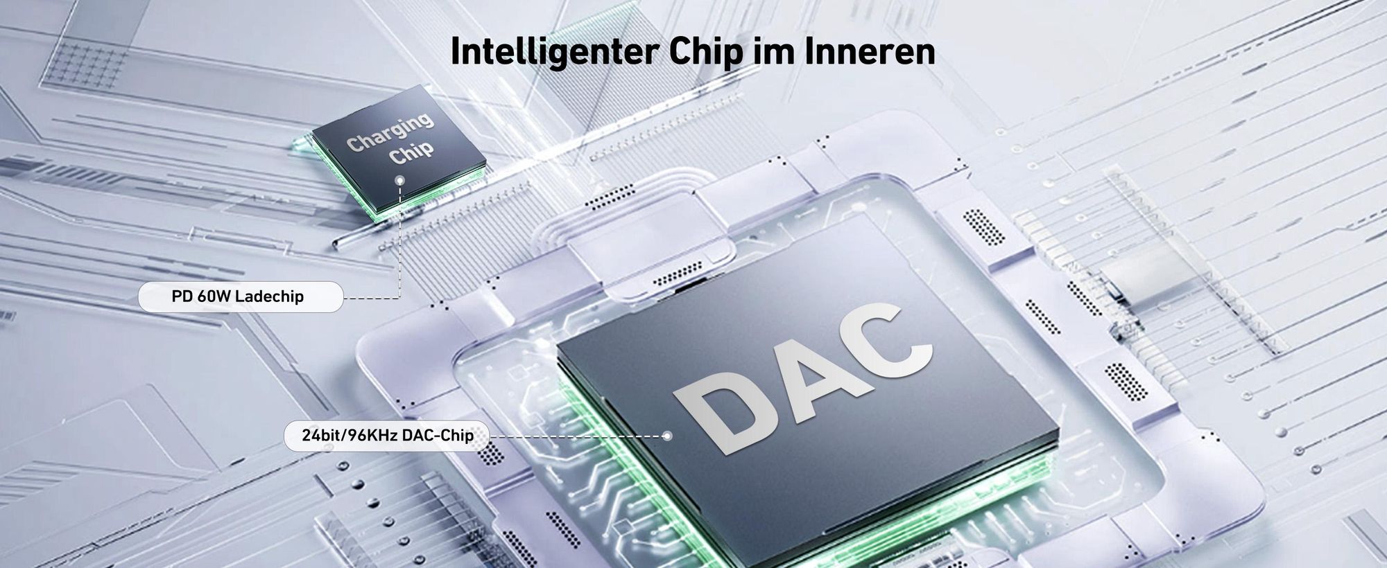 Intelligenter Chip im Inneren