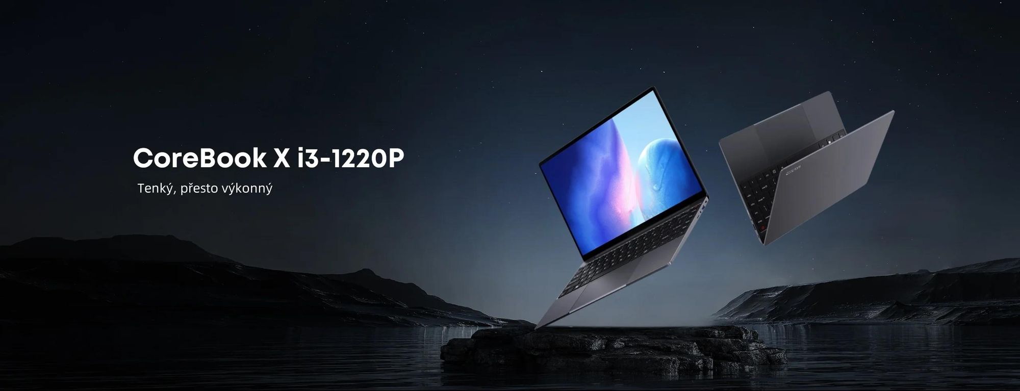 Notebook CHUWI CoreBook X - Procesorem Intel Core i3-1220P 14" Displejem 16GB+512GB Windows 11 Baterií 4000mAh - Šedá