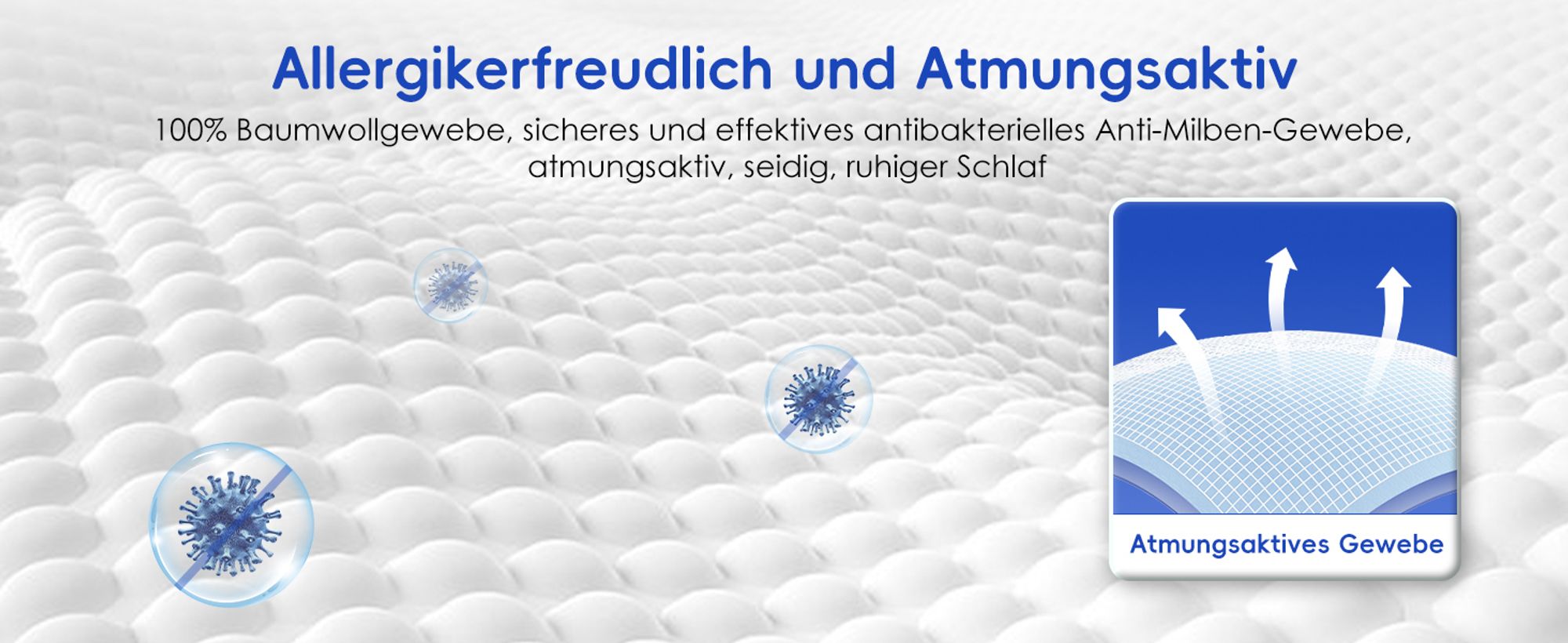 Aiibot Matratze 160x200 23cm, orthopädische 7-Zonen Federkernmatratze 160x200, Matratzen, Federkernmatratzen mit Spannbettlaken