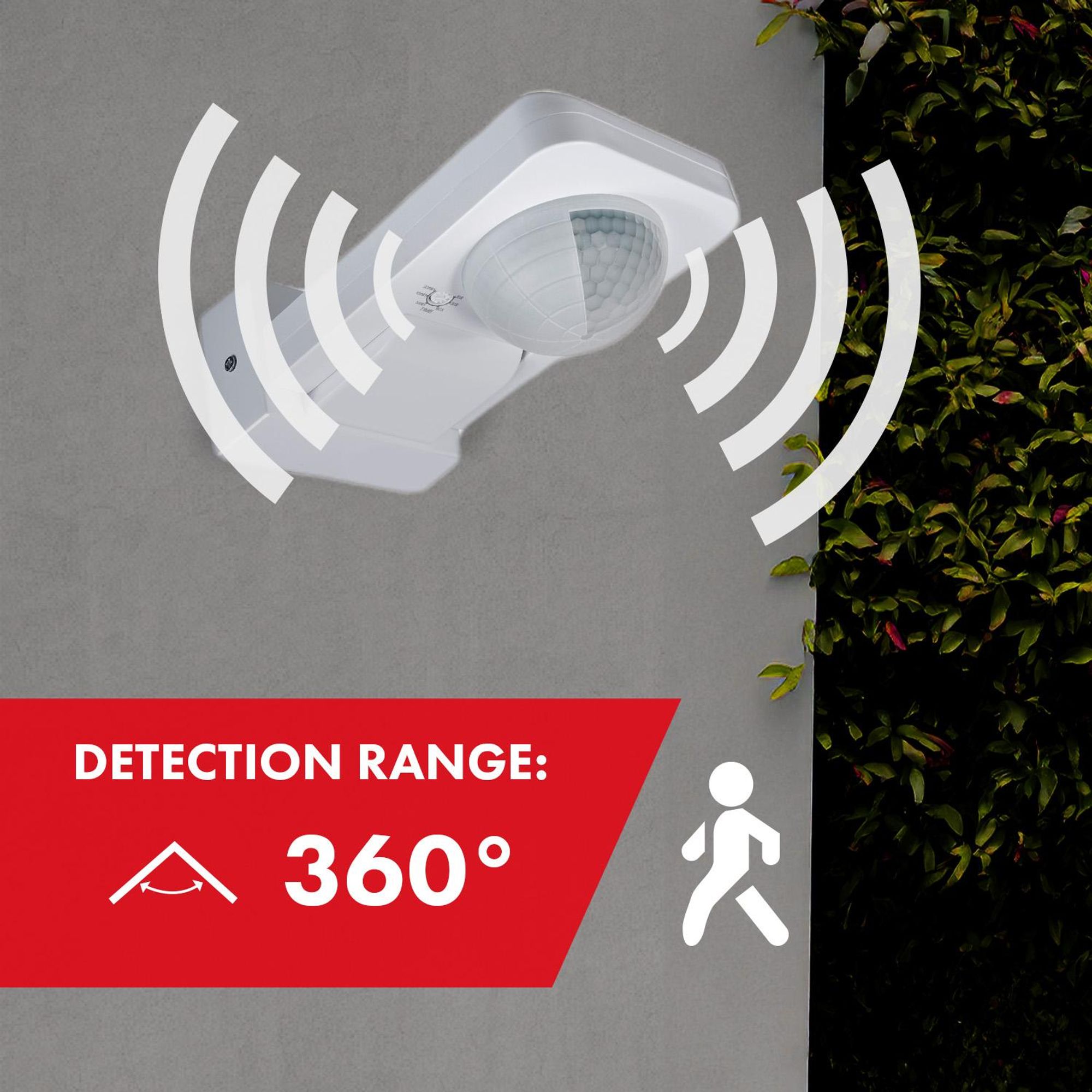 Infrarot Bewegungssensor Dämmerungssensor Bewegungsmelder 360° 20m IP65 2000W