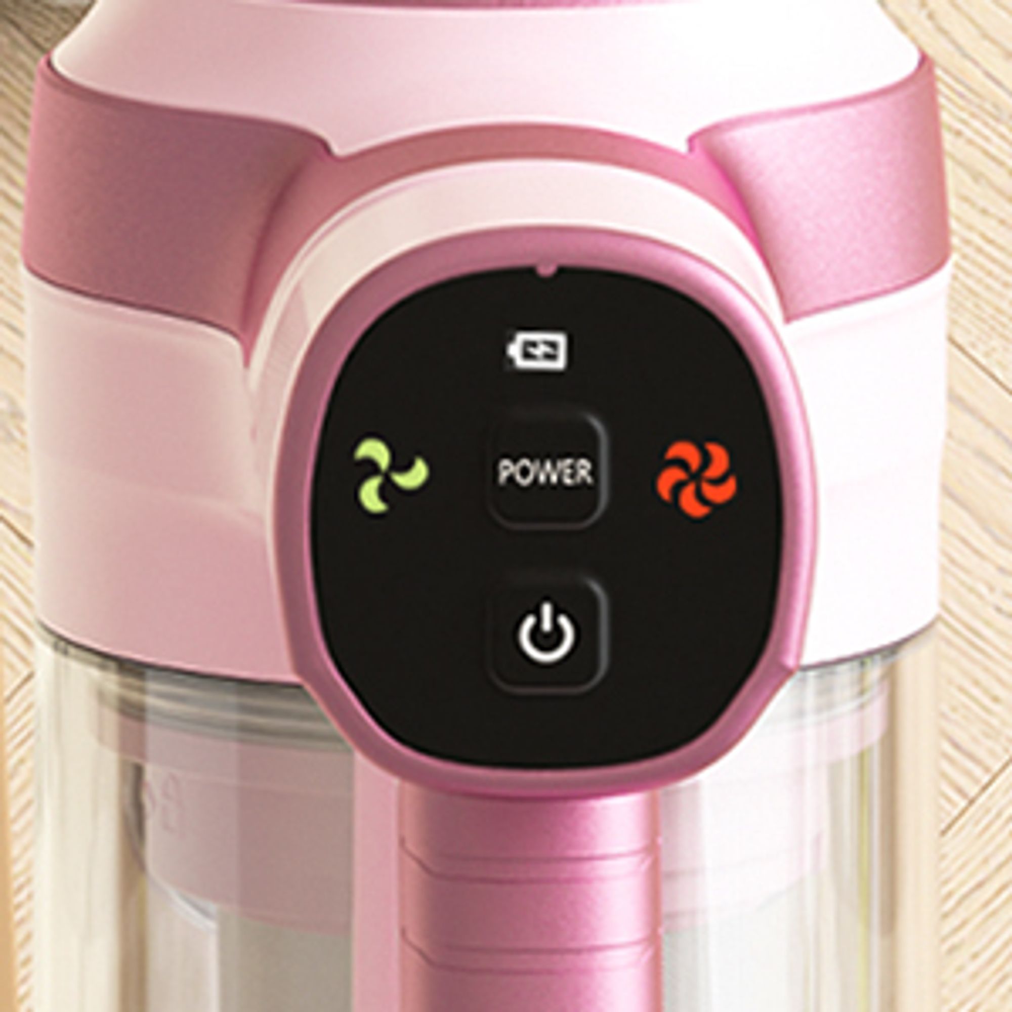 STANEW Akku Staubsauger Faltbar, 33Kpa Kabelloser Staubsauger, 320W Cordless Vacuum Cleaner, 40Min. Laufzeit, LED, für Tierhaare Teppich Auto Hartboden Sofas etc(Zartrosa)