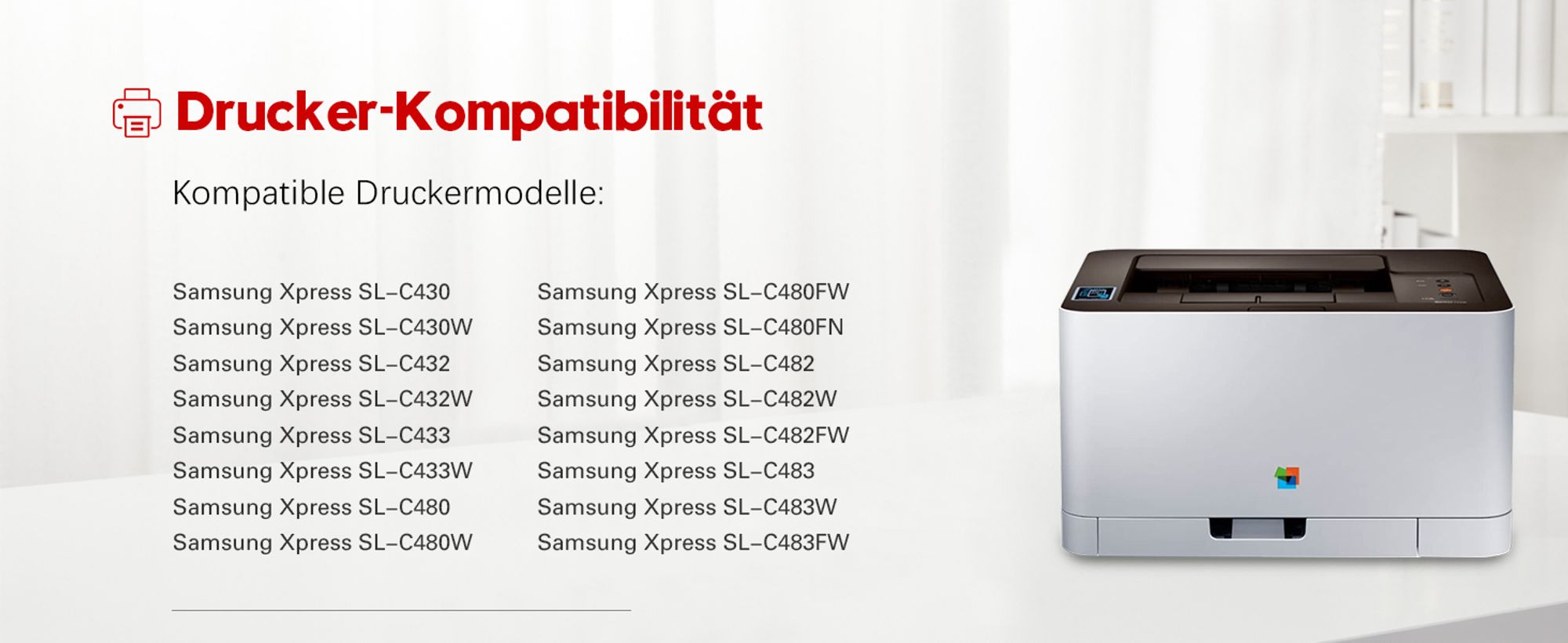 CLT-K404S Tonerkartusche Black/Schwarz CLT 404 CLT K404 kompatibel für Samsung Xpress C430 W C430Series C 430 C430W C 480 C480 FN C 480 FN C480 FW C480FW C480 Series C 480 W C480 W C480W