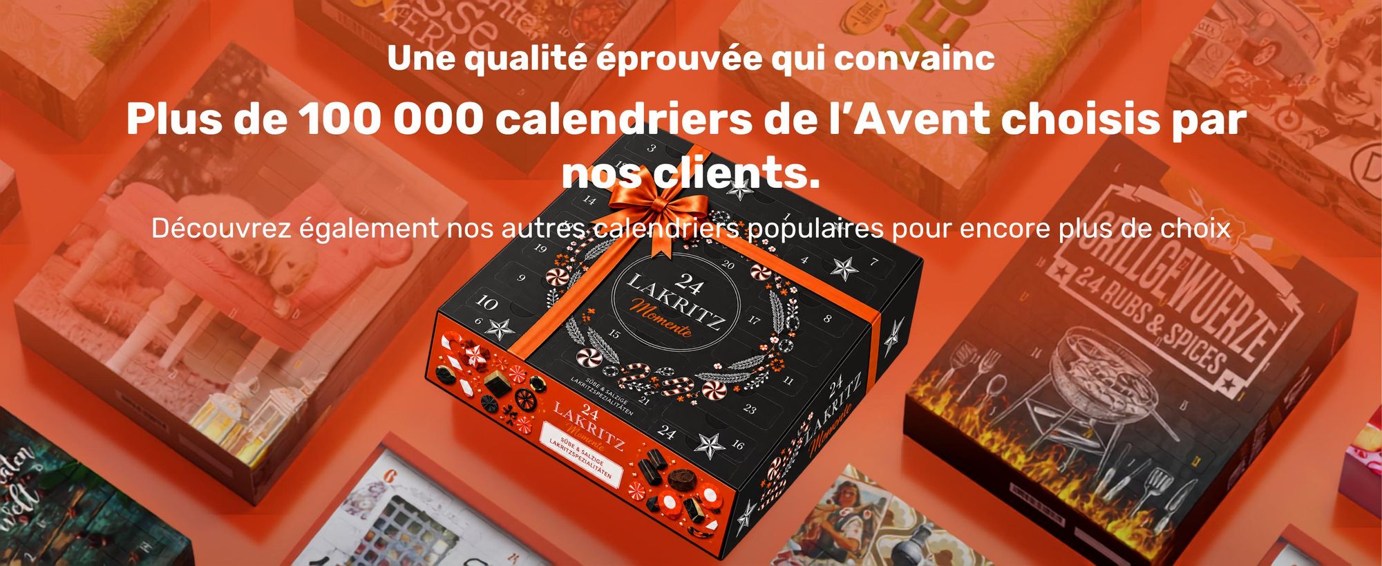 BOXILAND® calendrier avent réglisse 2026, 24 types, sucré & salé, salmiak