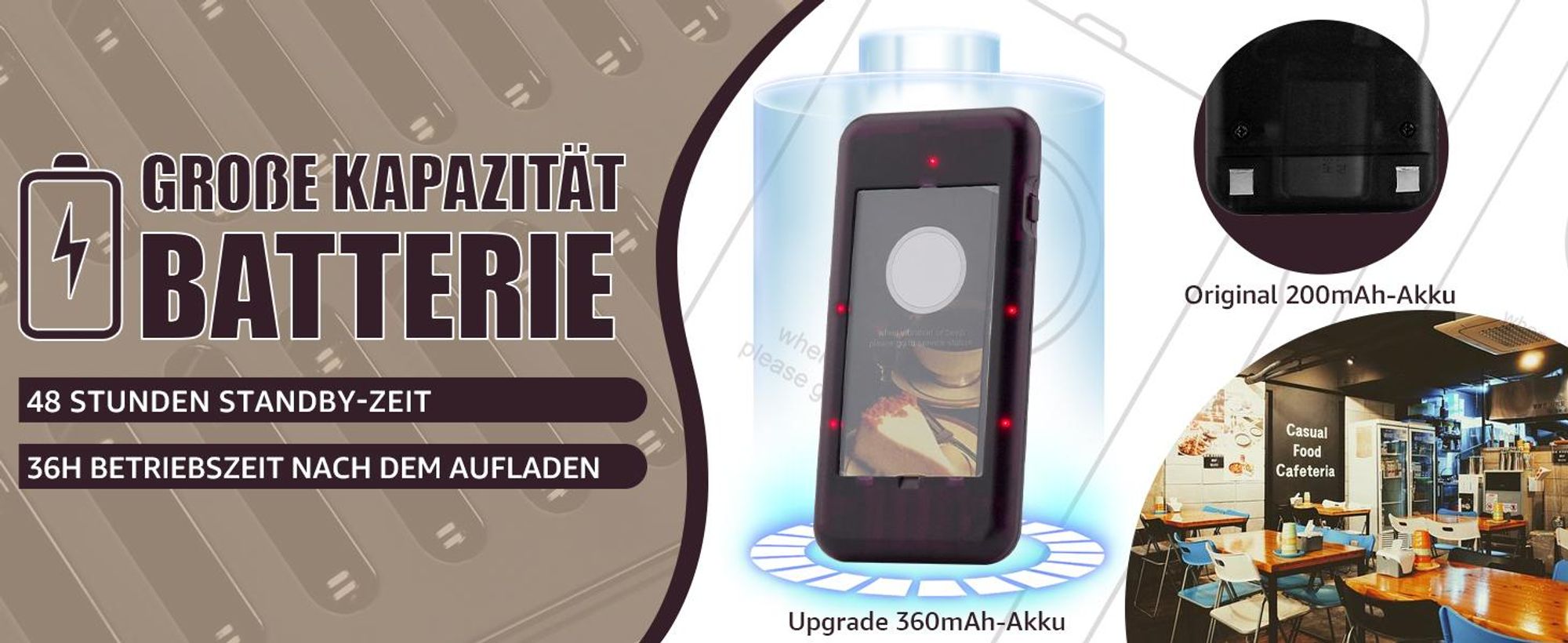 Retekess T112 Pager System, Restaurant Pager, 20 Pager 999 Kanale mit Aufladen Rrufende Tastatur Geeignet für Restaurants Bars Cafés