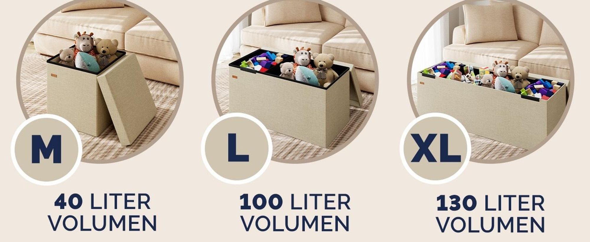 CASARIA® Sitzbank mit Stauraum Faltbar Weiß 115x40x40cm Gepolstert Deckel Kunstleder Schlafzimmer Wohnzimmer Flur Sitztruhe Truhenbank Polsterbank
