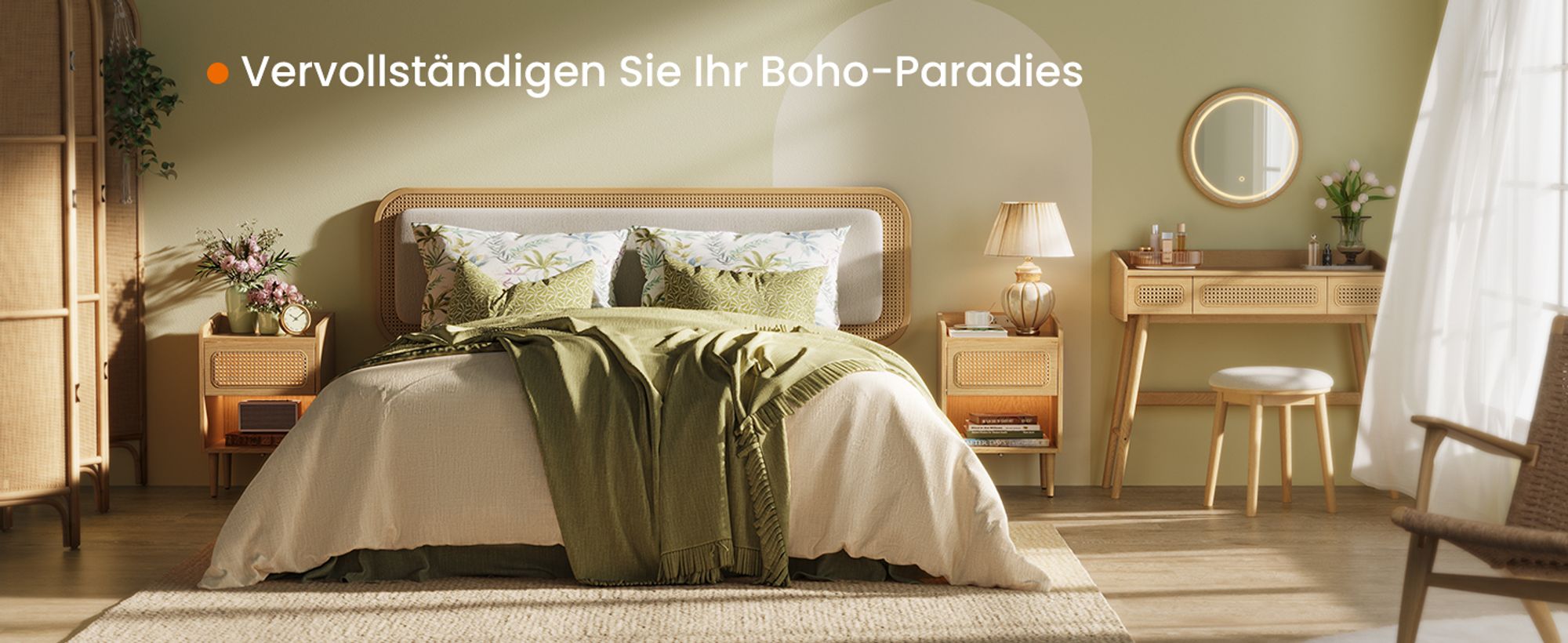 SONGMICS HOME Schminktisch mit Spiegel, Beleuchtung, 3 Schubladen, 3 Lichtfarlpen