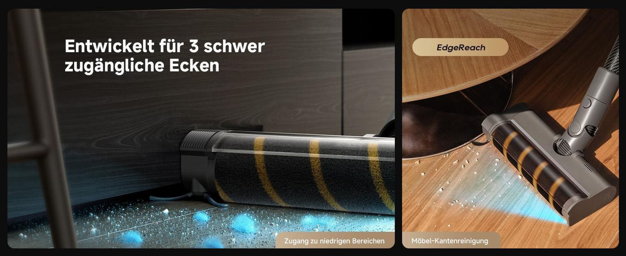 Dreame R30 Akku-Stabstaubsauger,22KPa Saugleistung,190AW Saugleistung,90 Min, Seitenbürste,Reinigung mehrerer Oberflächen,Anti-Tangle Handstaubsauger