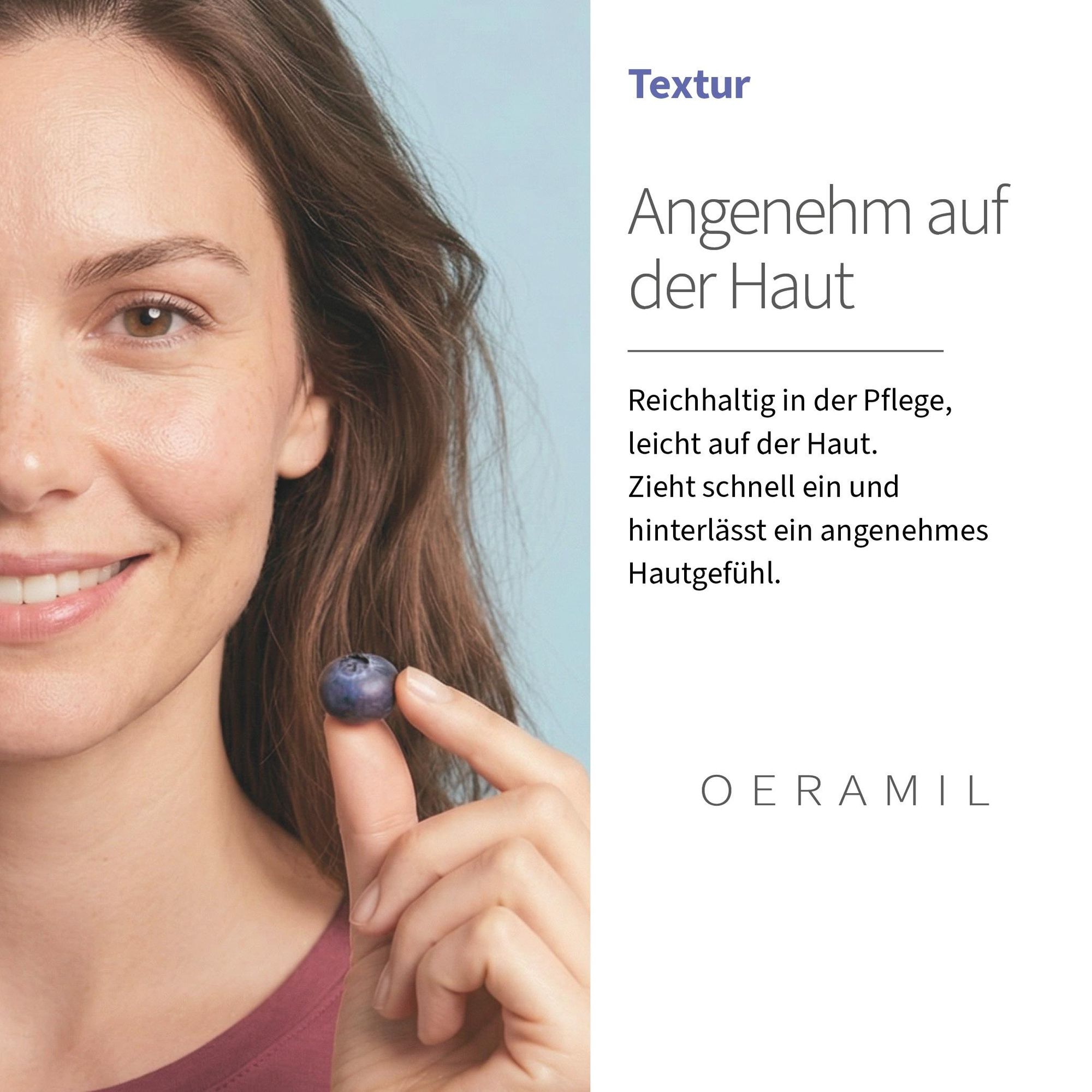 OERAMIL Blaubeer-Extrakt Gesichtsserum mit natürlichem Provitamin A, 30 ml