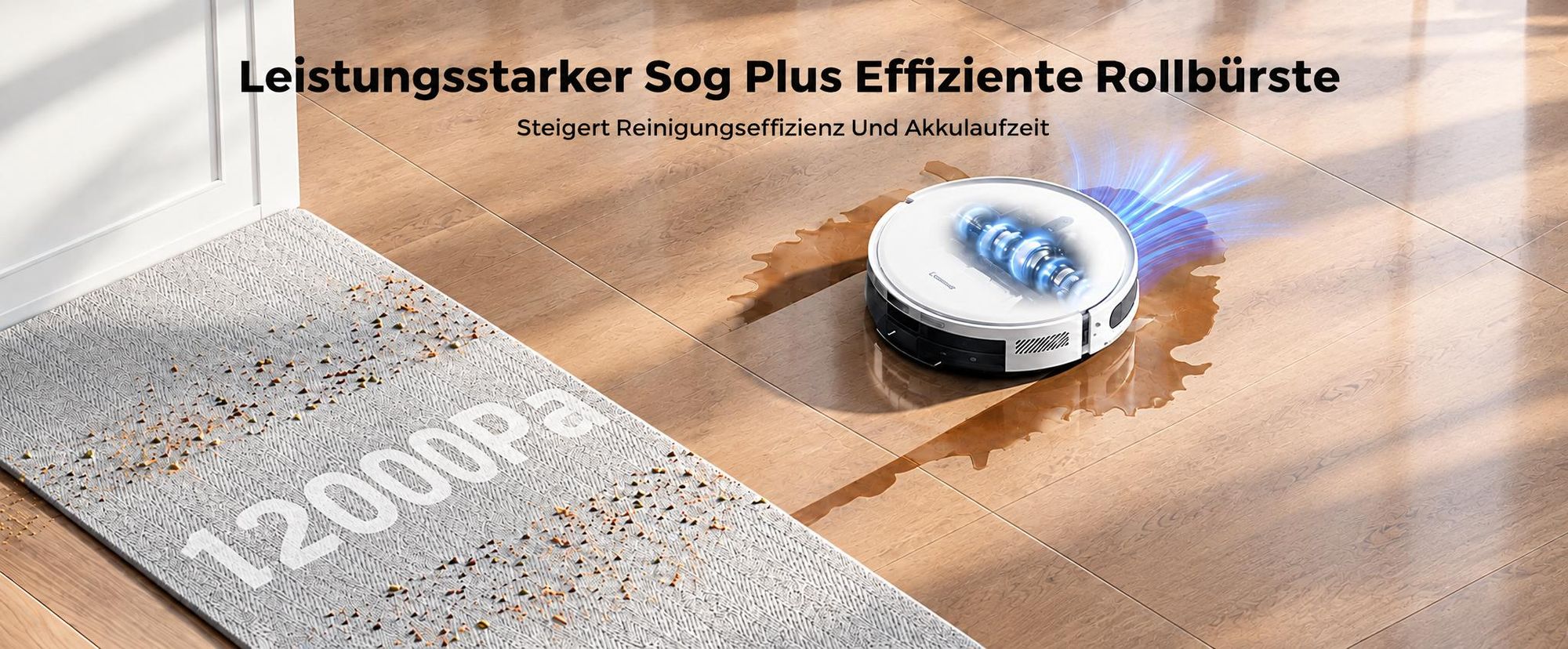 Laresar Staubsauger Roboter,12000Pa Transformative SOF LiDAR-Technologie,3-in-1-Roboterstaubsauger,APP/Alexa,Bis zu 150 Minuten
