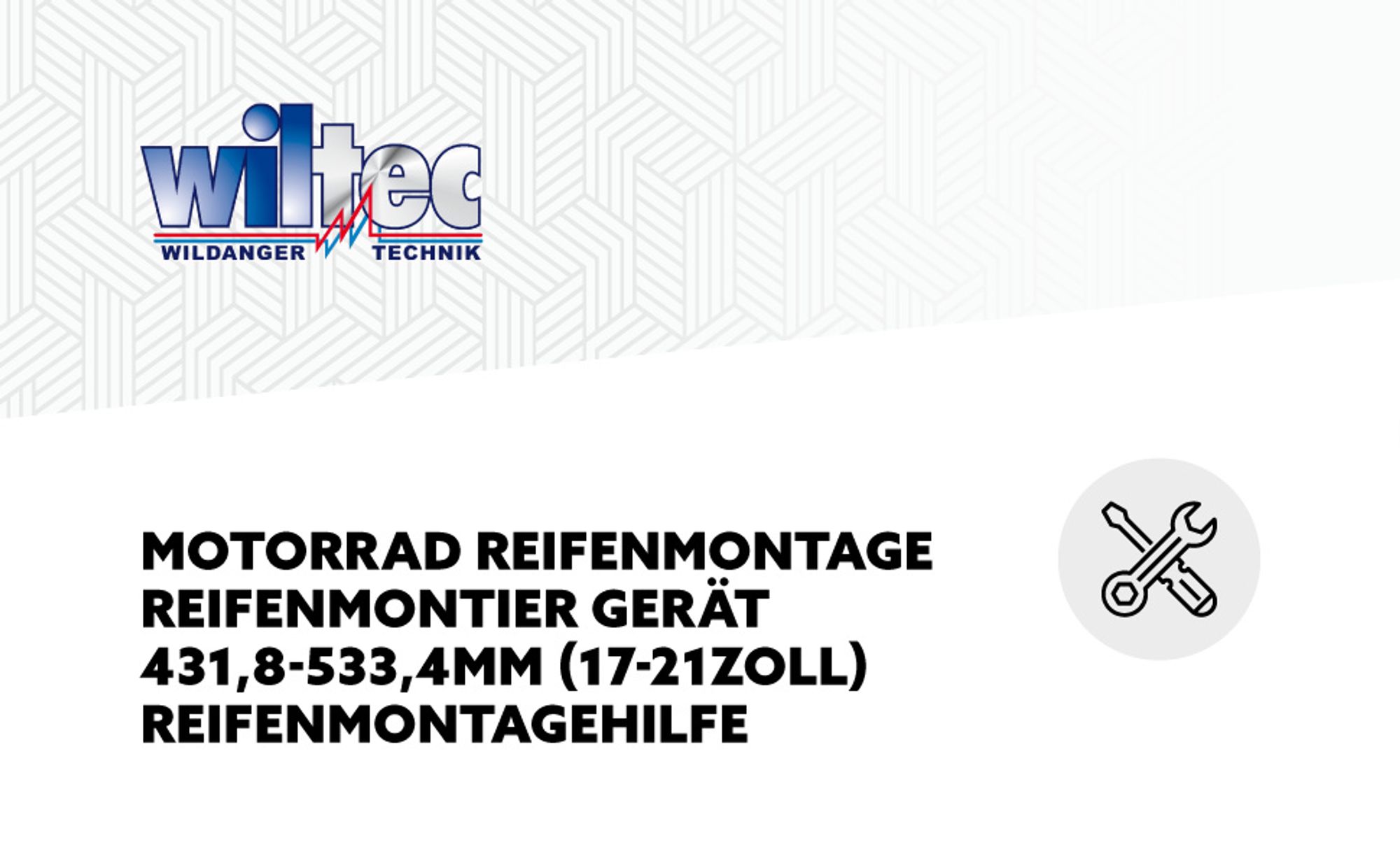 Wiltec Motorrad Reifenmontage für Felgen 431,8-533,4 mm (17-21"), Reifenmontiergerät Reifenmontagegerät für Motorradreifen