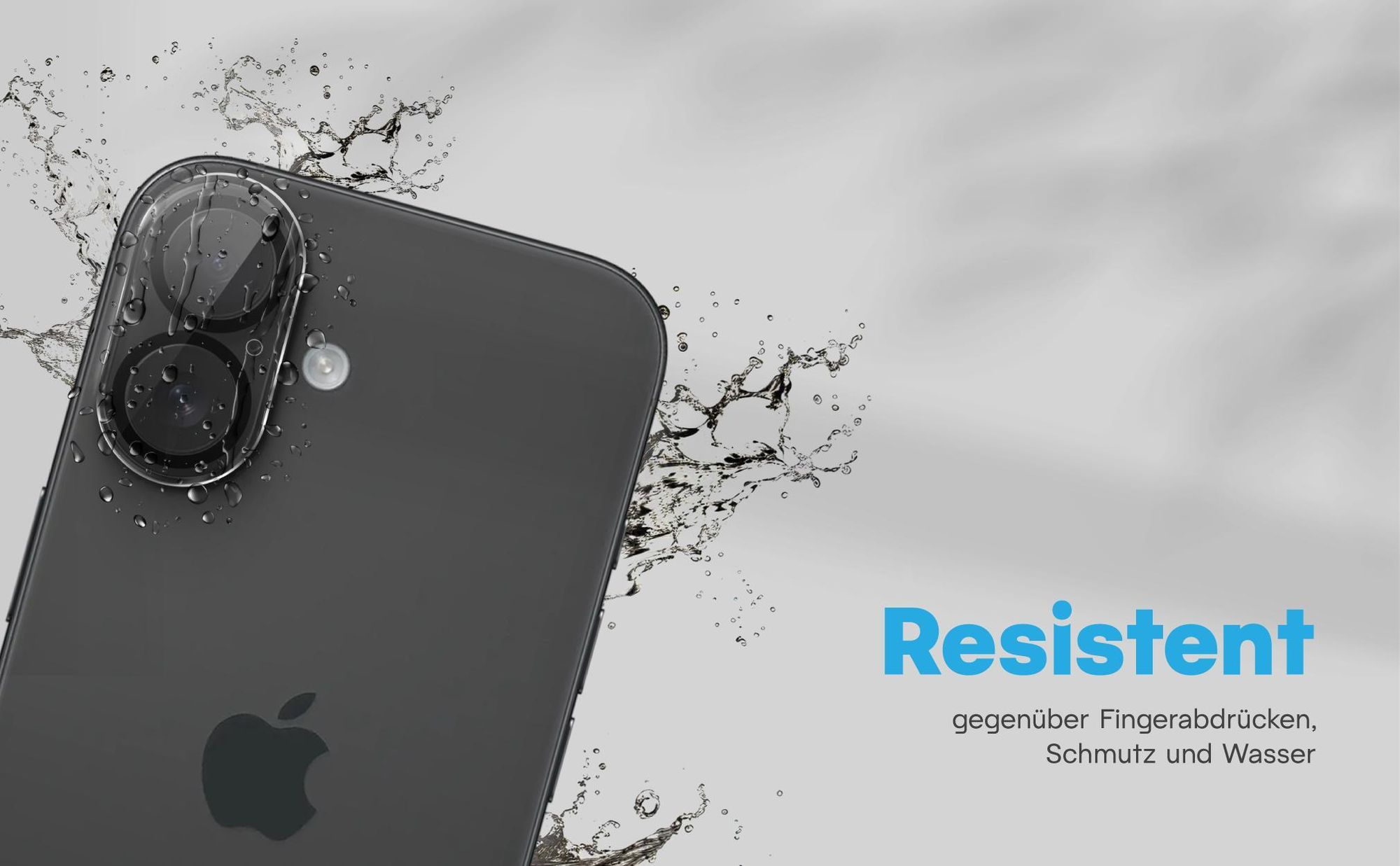 Zweierpack Kameragläser für Apple iPhone 17 - Resistent gegen Fingerabdrücke