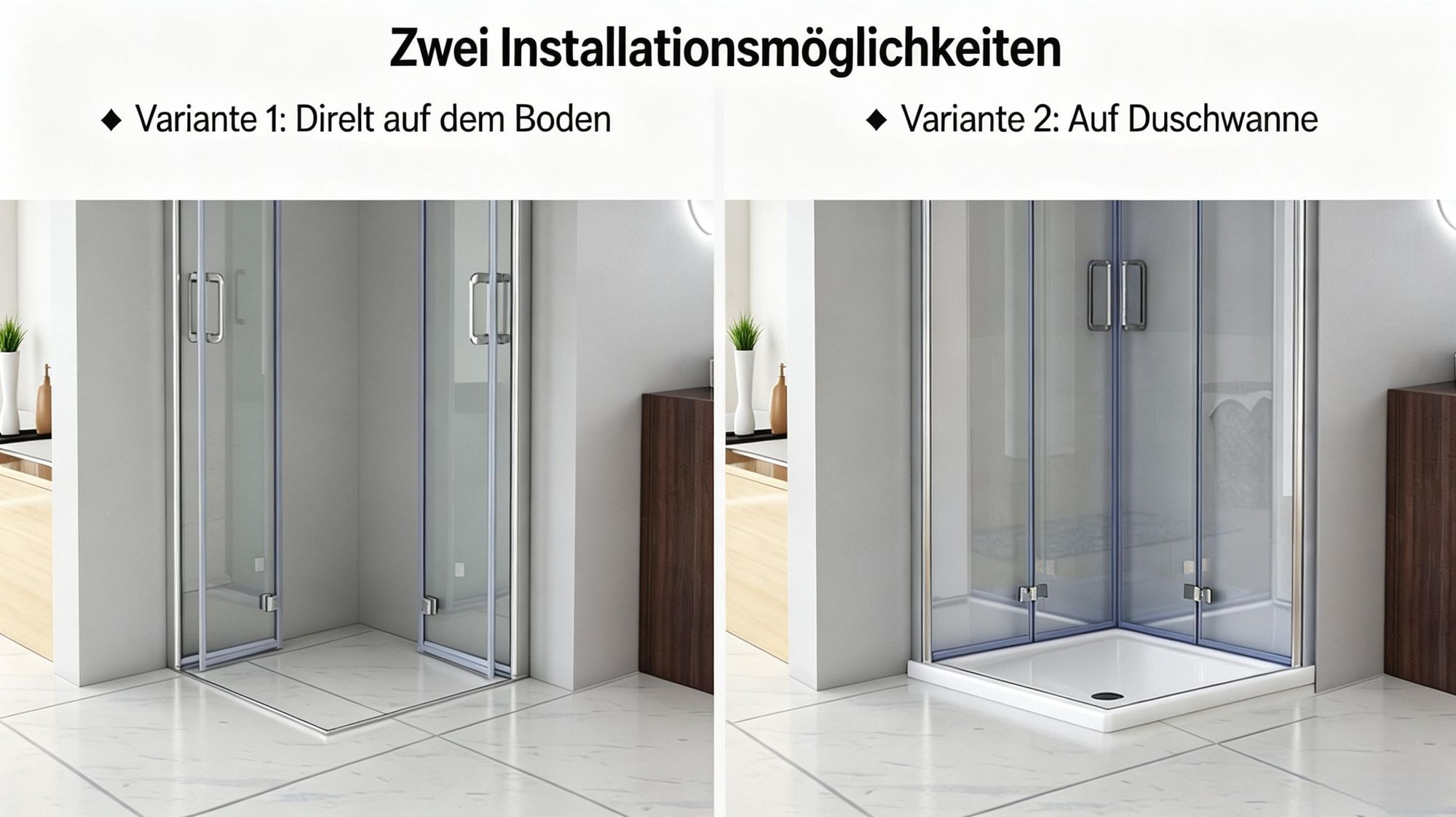 Duschkabine Eckeinstieg 90x90 cm Falttür mit Doppel Faltbar Duschtür, 6mm NANO ESG Glas, Drehfalttür komplett Dusche Höhe 197cm, ohne Duschwanne