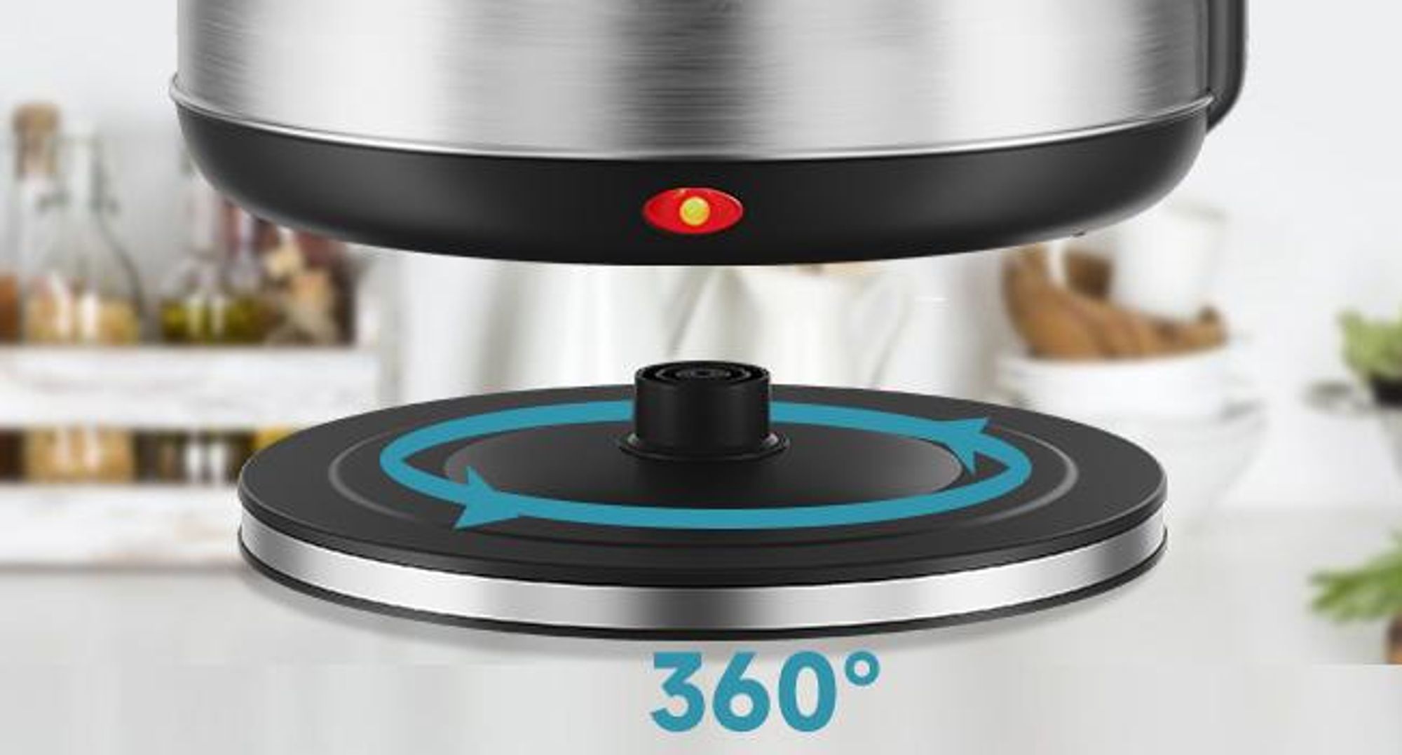 SCHEFFLER Wasserkocher Edelstahl 3,5Liter Teekocher Elektrischer Trockengehschutz Schnellkochfunktion Perfect-pour-Ausgustülle Fester Filter BPA-frei