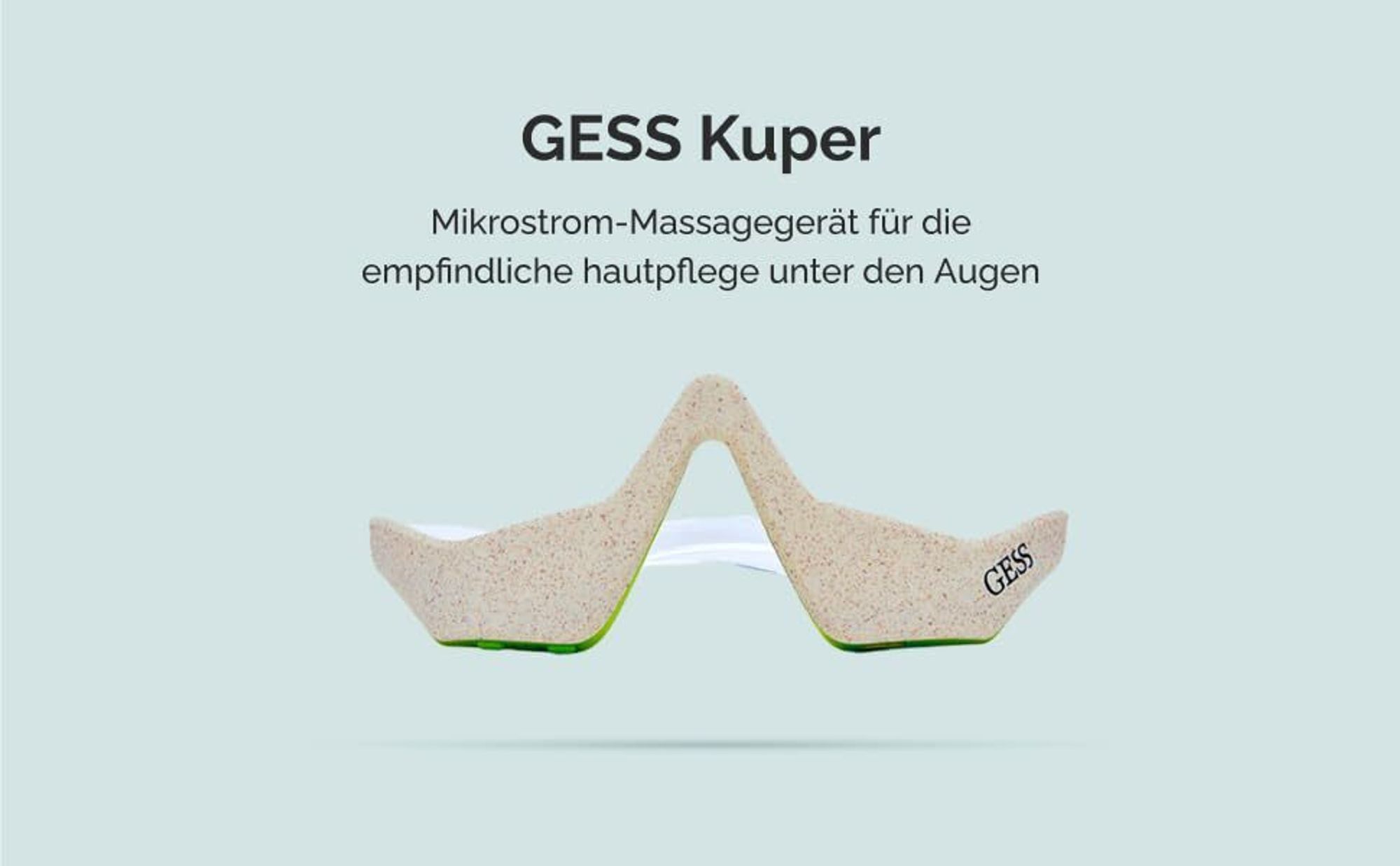 Mikrostrom brille, Straffung der Haut unter den Augen,, Gesichtslifting-Gerät 3 Intensitäts modi - GESS KUPER