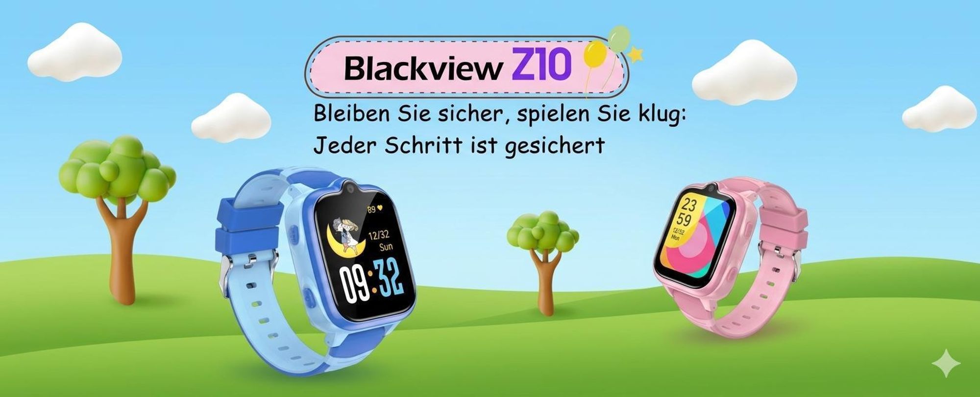Blackview Z10 Kinderuhr smartwatch, GPS und 4G-Videoanrufe smartwatch, Bluetooth, IP67, 1.83" IPS, 1GB+8GB, 680mAh, Gravitysensor, LBS+WiFi+GPS, SOS