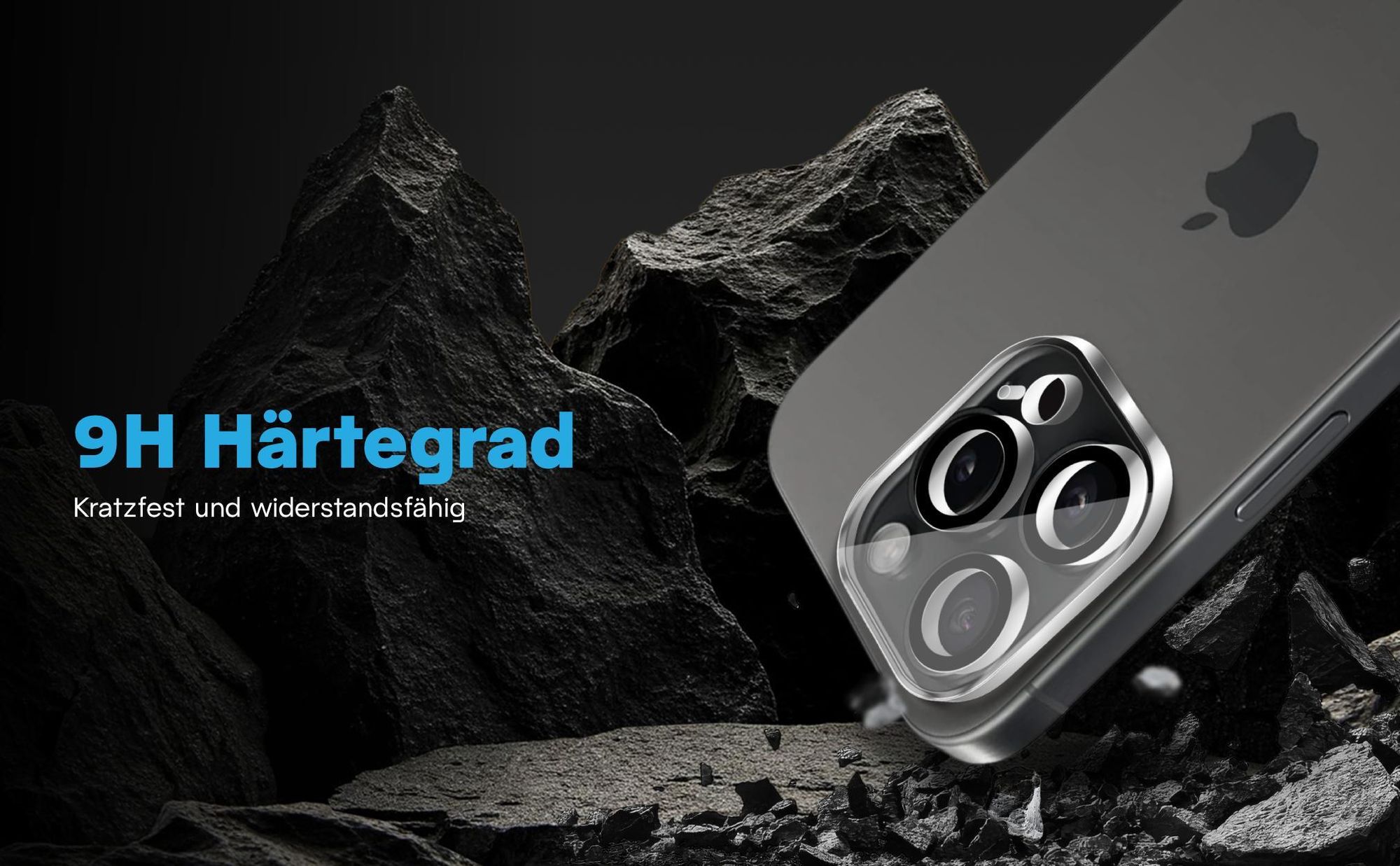 Kameraglas Doppelpack für Apple iPhone 15 Pro für vollständigen Schutz